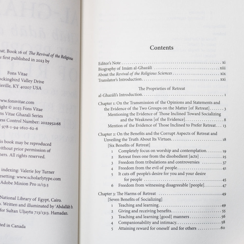 The Proprieties of Retreat, Book 16 of Ihya ulum al-din、mySite、topwebapps