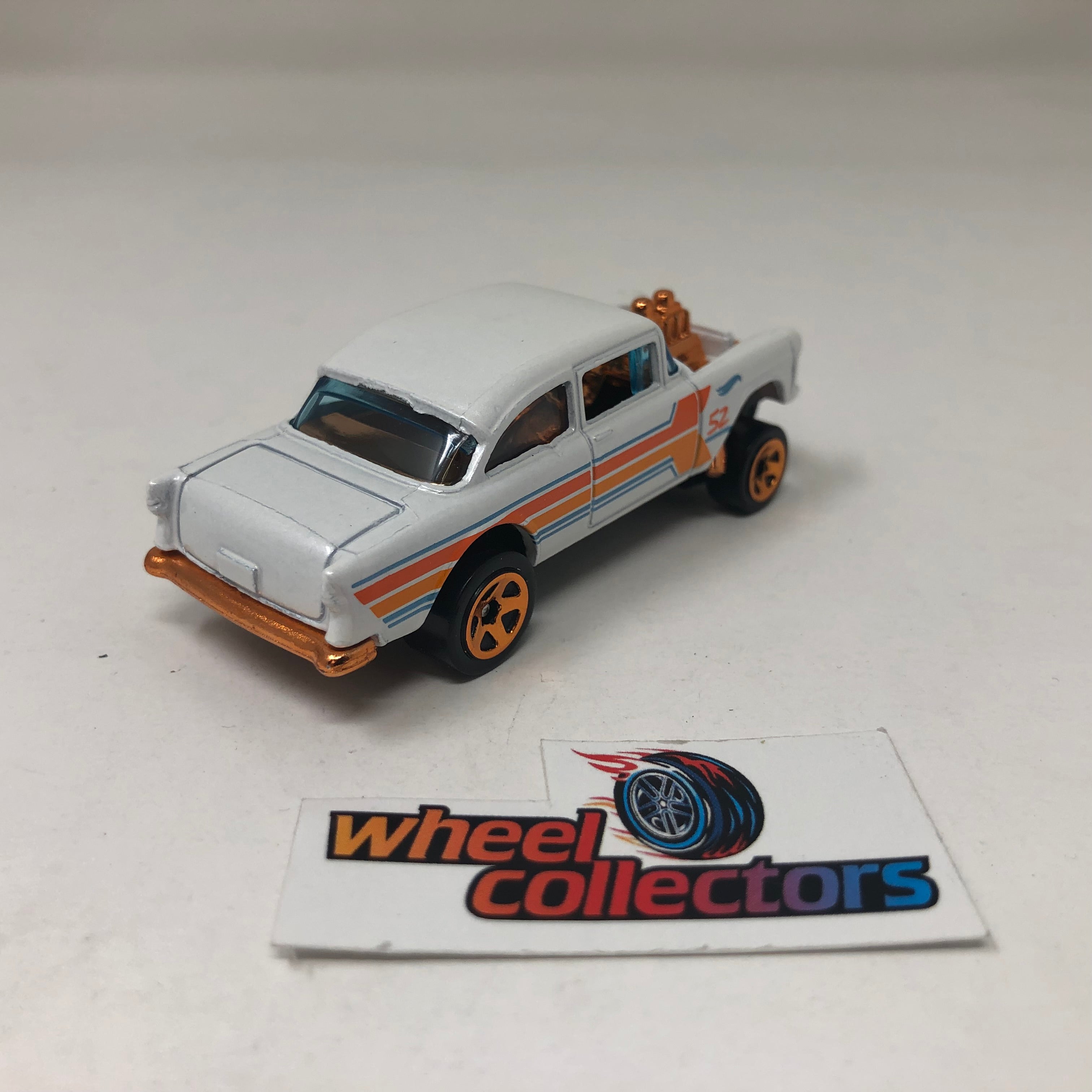 '55 Chevy Bel Air Gasser * White * Hot Wheels Loose 1:64 Scale、mySite、hgirdovlk