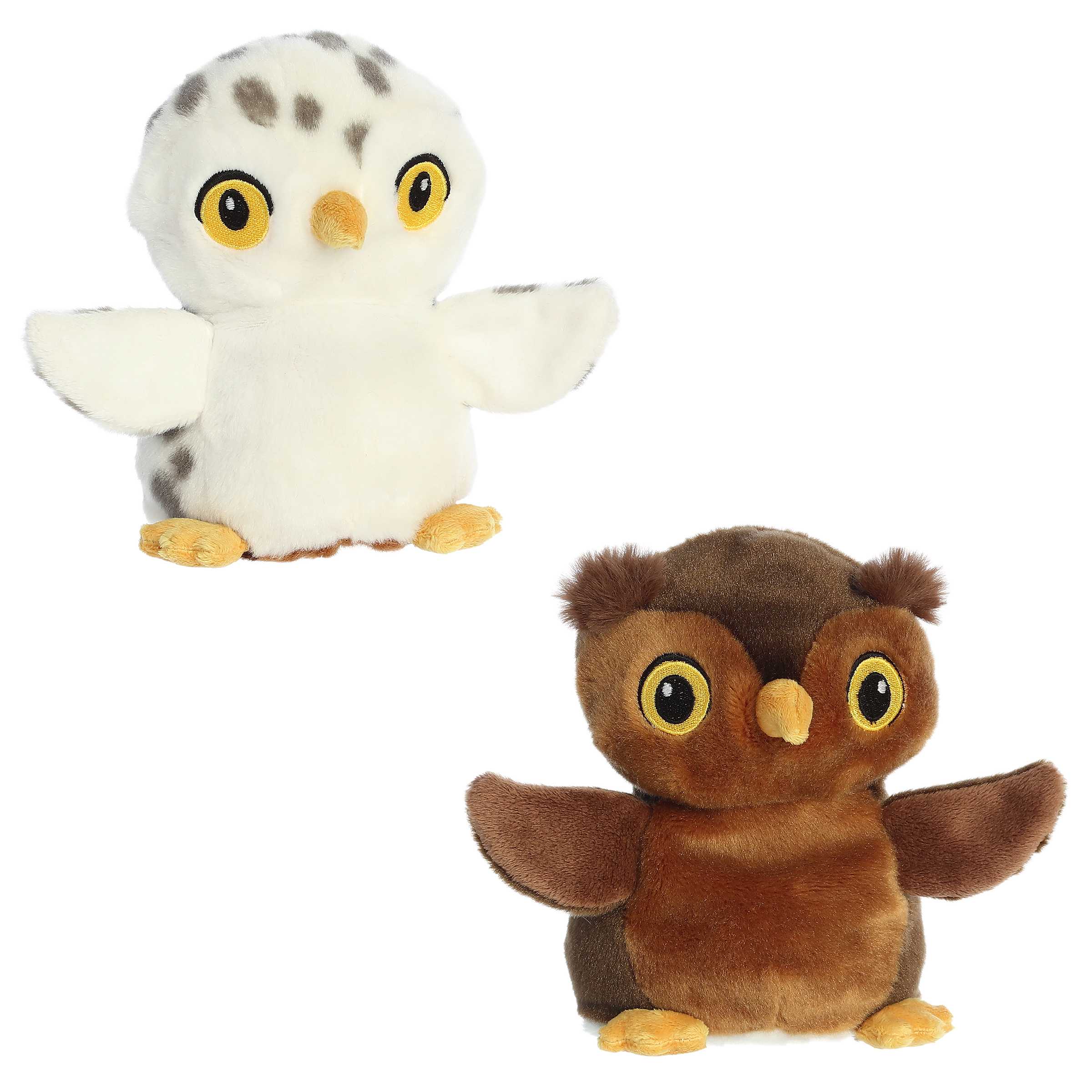 Aurora® - Eco Nation™ - Reversible Eco Pairs - 6.5 Snowy Owl and Barn Owl、mySite、g9winljtr