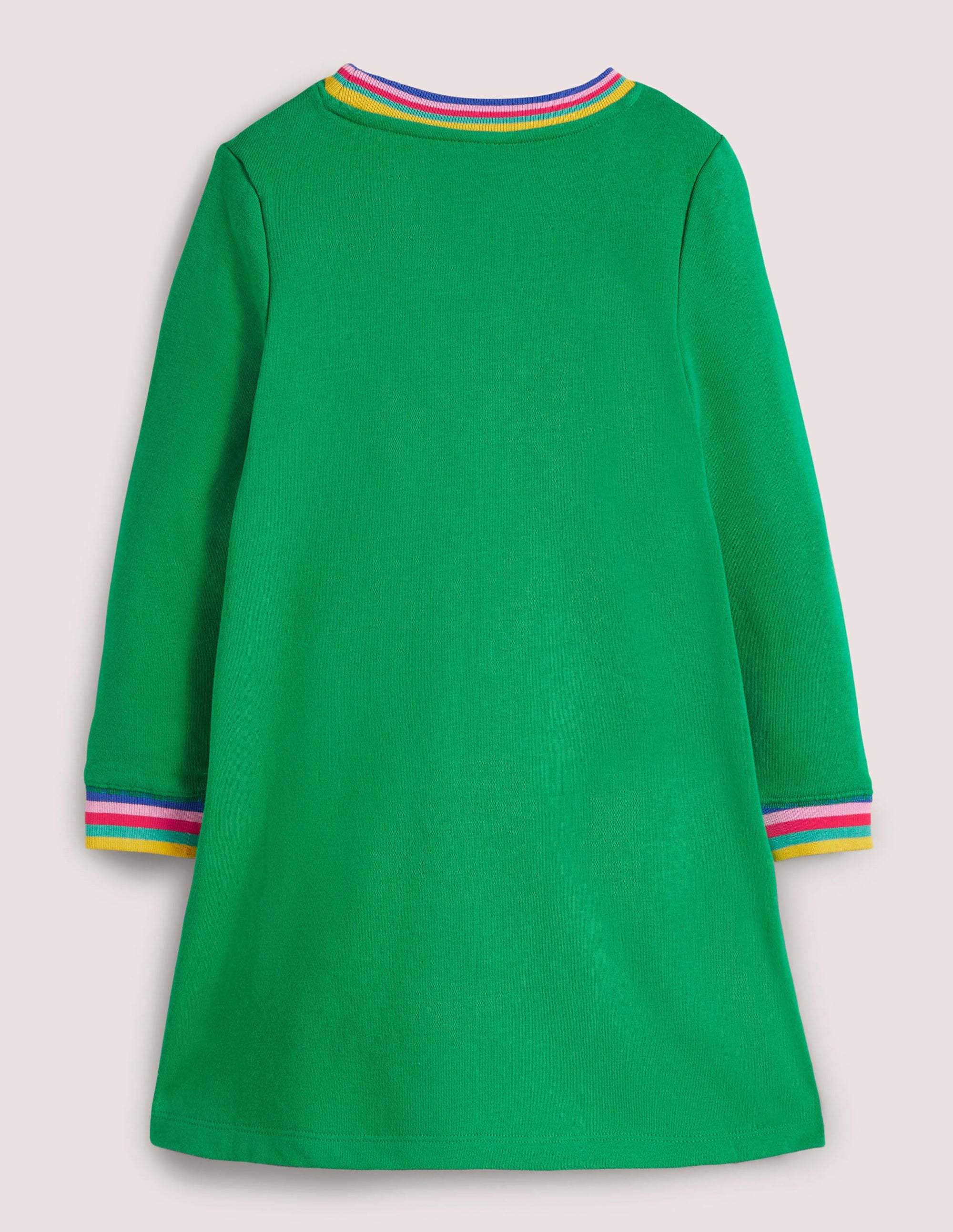  Green Rainbow Cat Print Sweatshirt Dress-Highland Green Cats、mySite、ashleygrahame