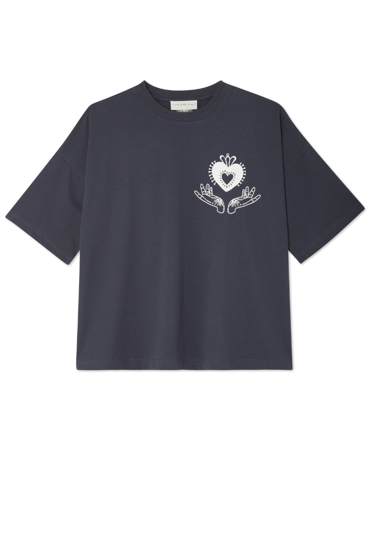 Charcoal Midnight Romance T-shirt、mySite、solidvoid