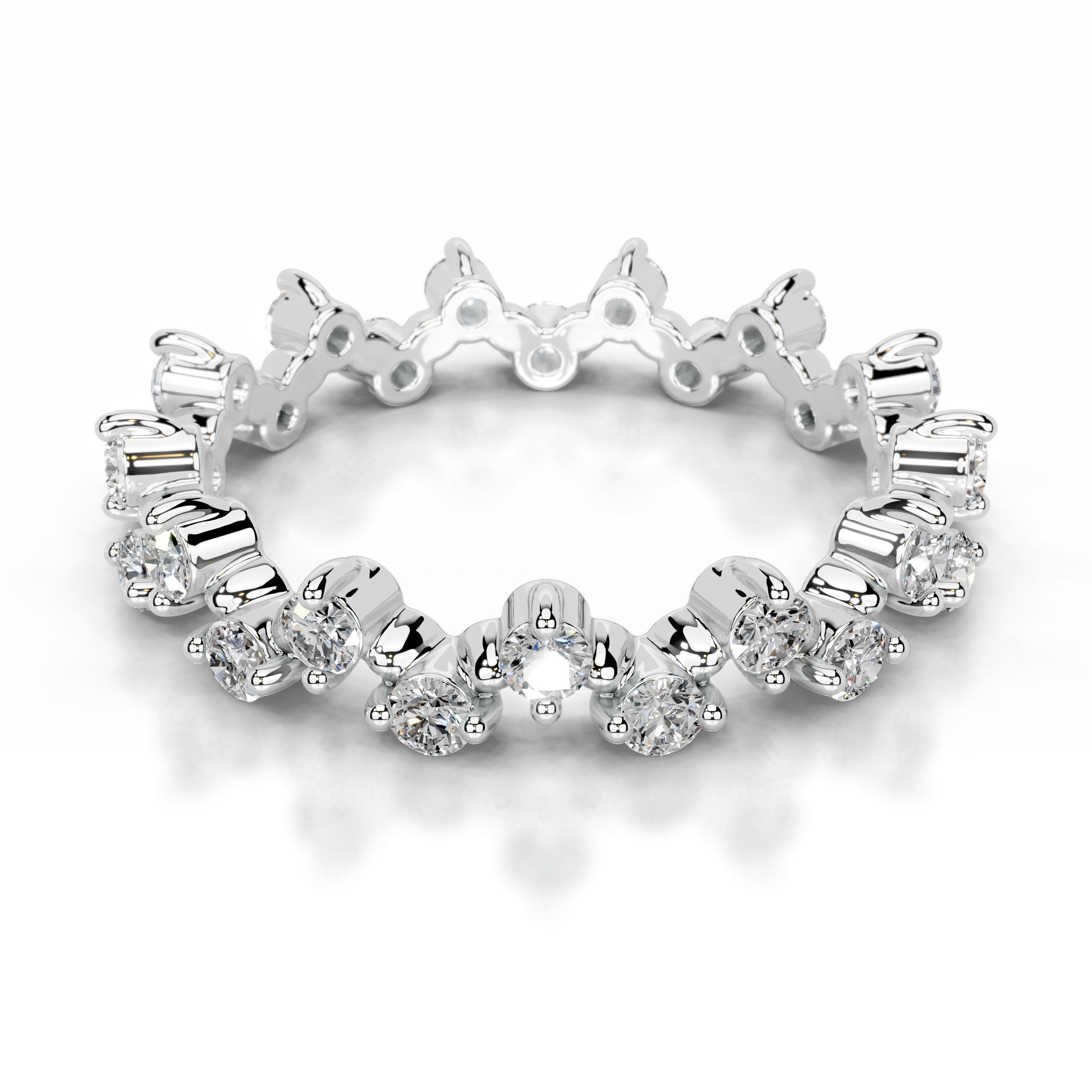 Wren Lab Grown Diamond Wedding band - 14K White Gold、mySite、hinf8tx79