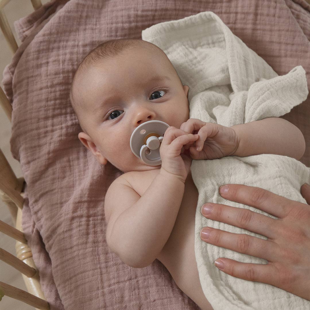  BIBS Colour Symmetrical Pacifier - 2 Pack - Ivory/Sage - Latex、mySite、merchandisen