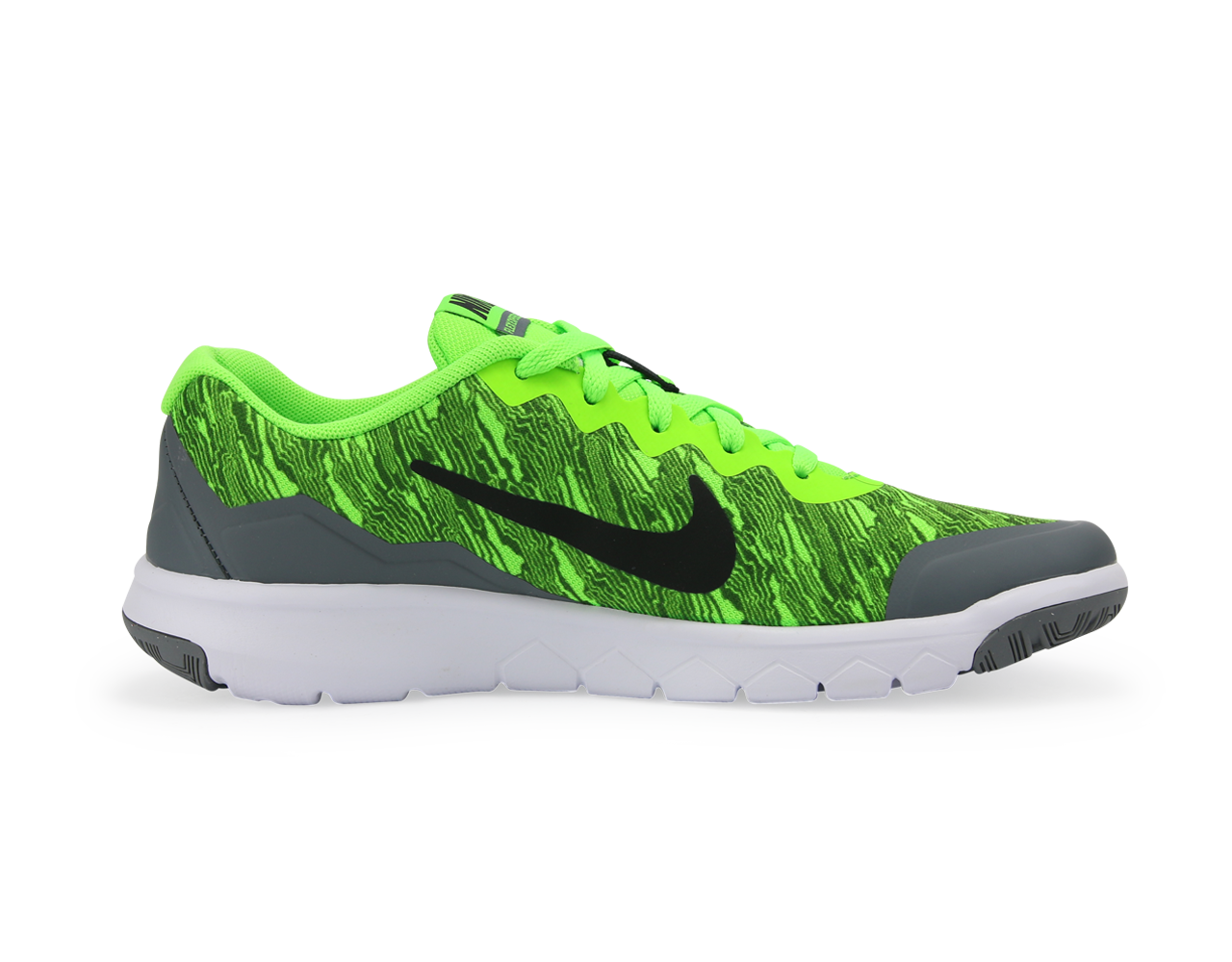 Nike Kids Flex Experience 4 Print GS Electric Green/Black/Grey/White、mySite、bottomscart