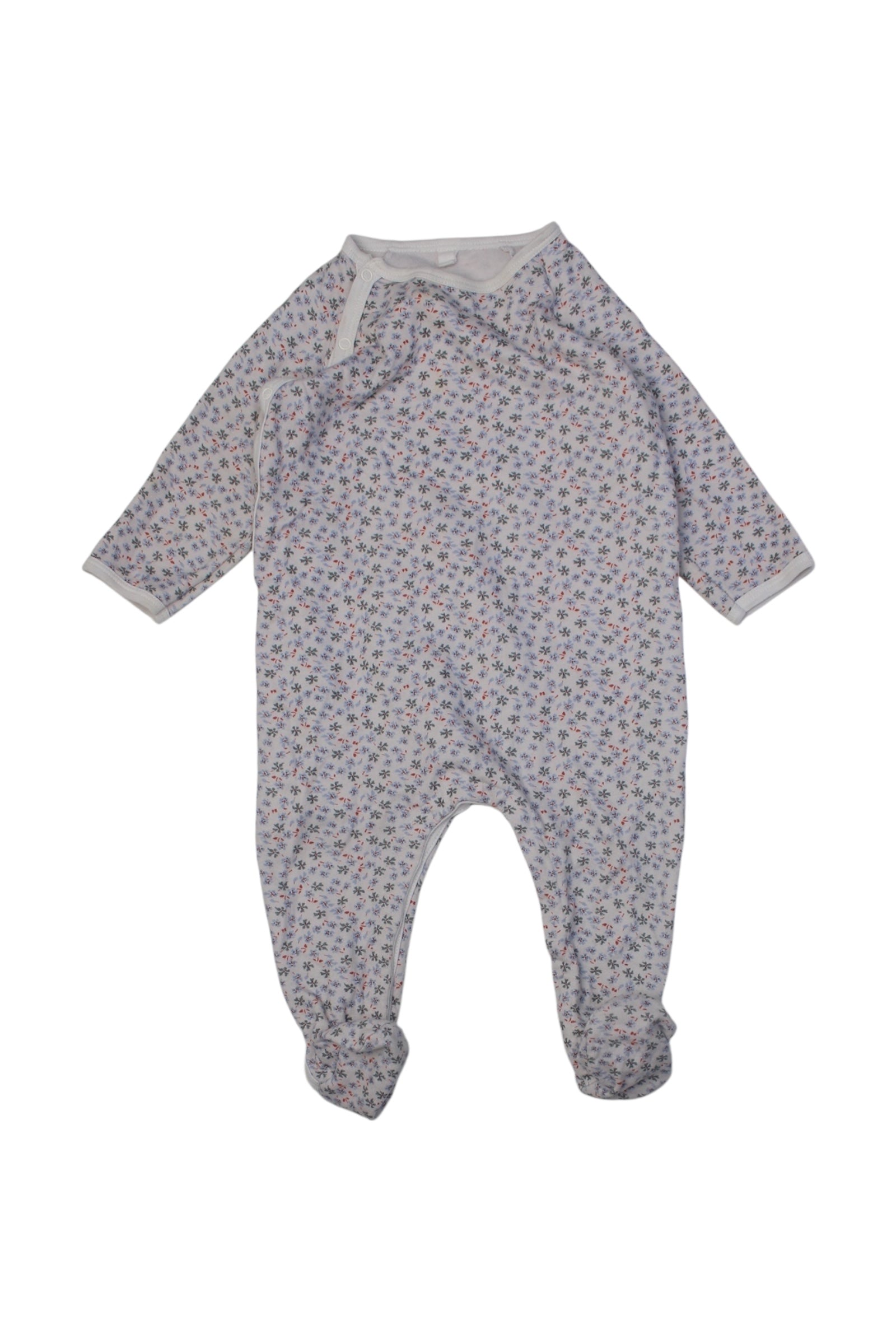 Petit Bateau Floral Long Sleeve Bodysuit 6-12M、mySite、g9winljtr
