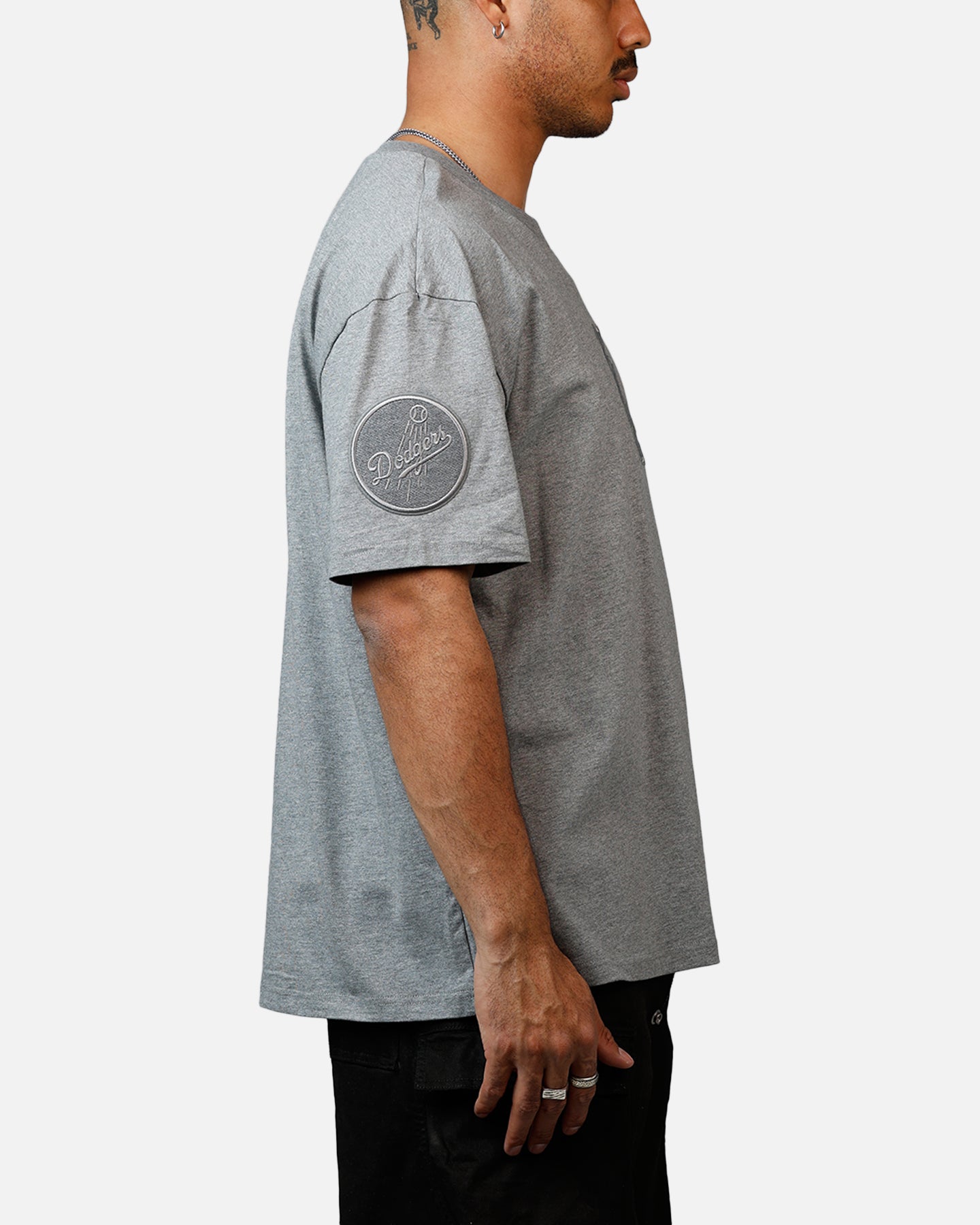 Pro Standard Los Angeles Dodgers Reverse French Terry T-Shirt Grey、mySite、zt4zffjzw