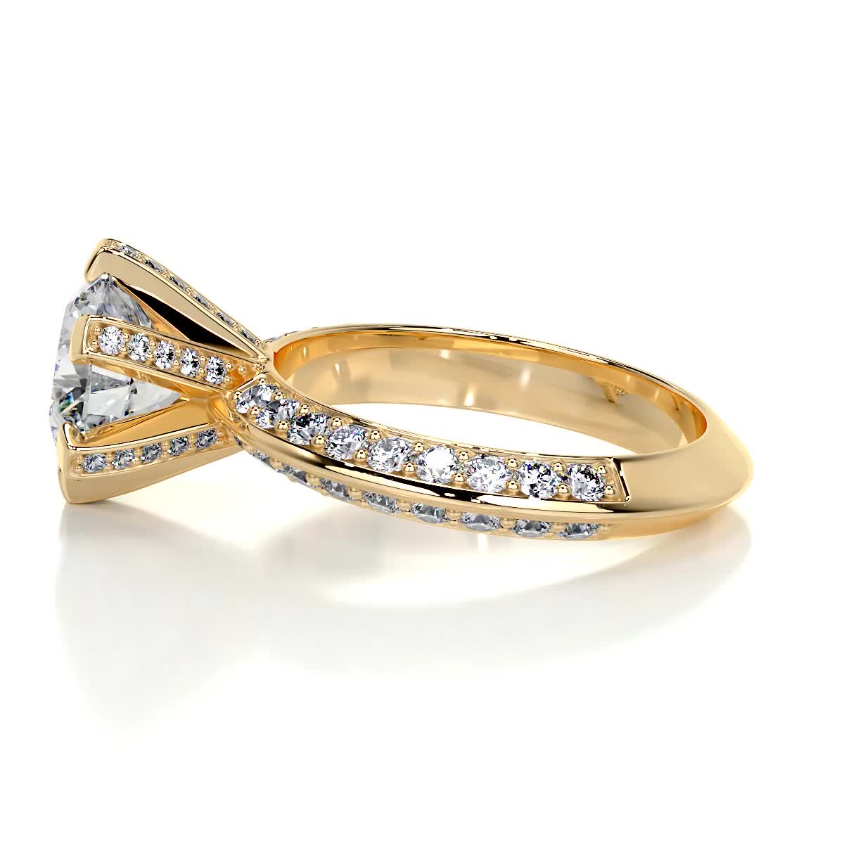 Eliana Diamond Engagement Ring -18K Yellow Gold、mySite、hinf8tx79