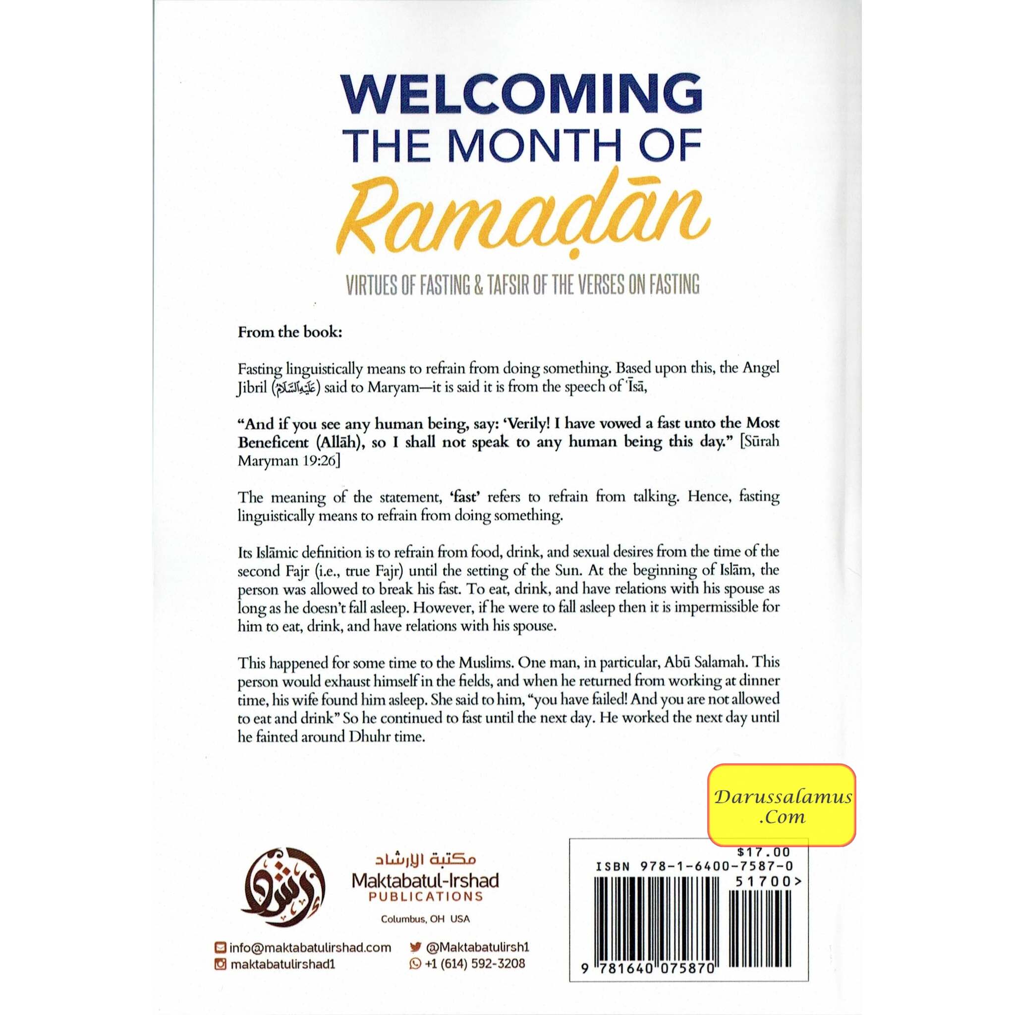 Welcoming The Month Of Ramaḍan, The Virtues Of Fasting, & Tafsir Of The Verses On Fasting By Shaykh Aḥmad Bin Yaḥya An-Najmi、mySite、topwebapps