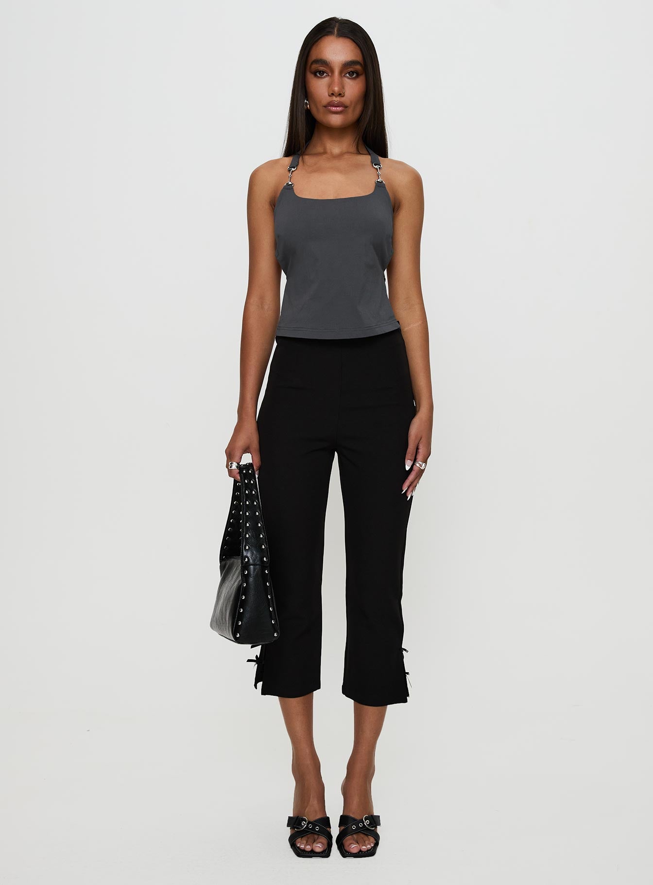 Eyes On You Backless Top Slate、mySite、solidvoid