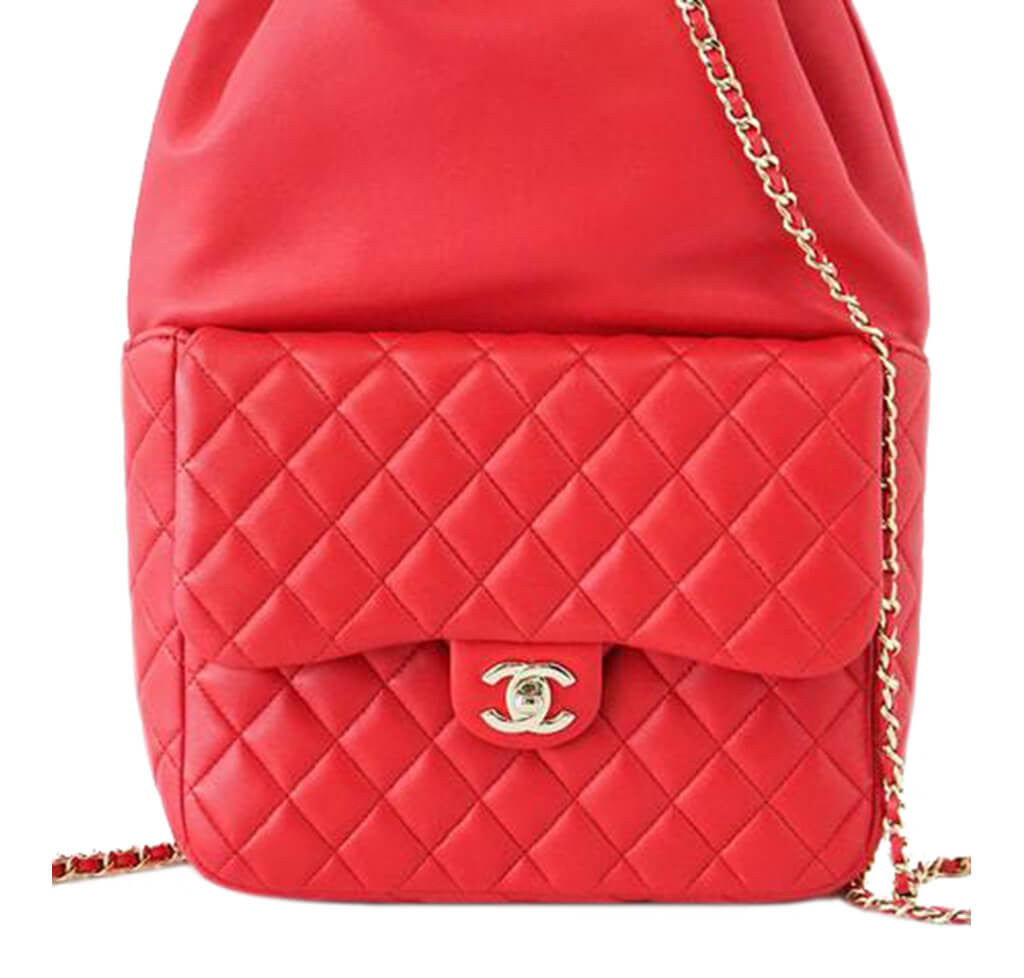 Chanel Classic Backpack Bag Red Lambskin、mySite、garminoutage.com