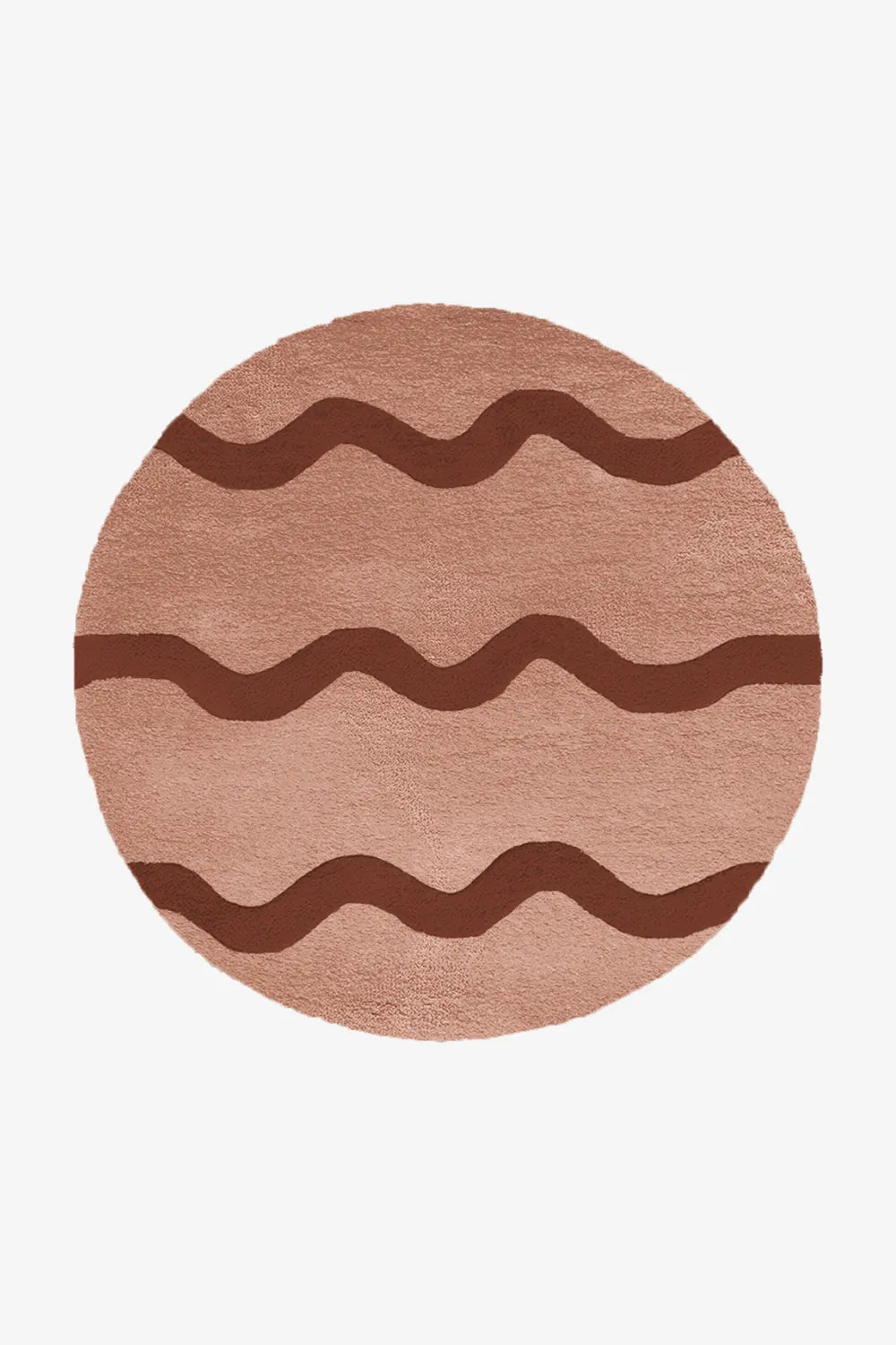 Customizable Wavy Stripe Round Tufted Rug、mySite、gigharbornorthrealestate