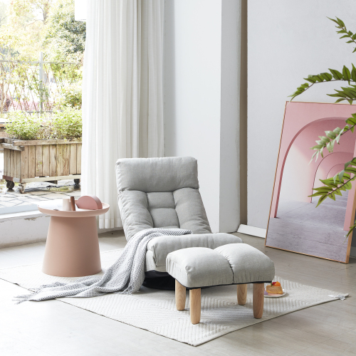 Single sofa reclining chair Japanese chair lazy sofa tatami balcony reclining chair leisure sofa adjustable chair、、casual