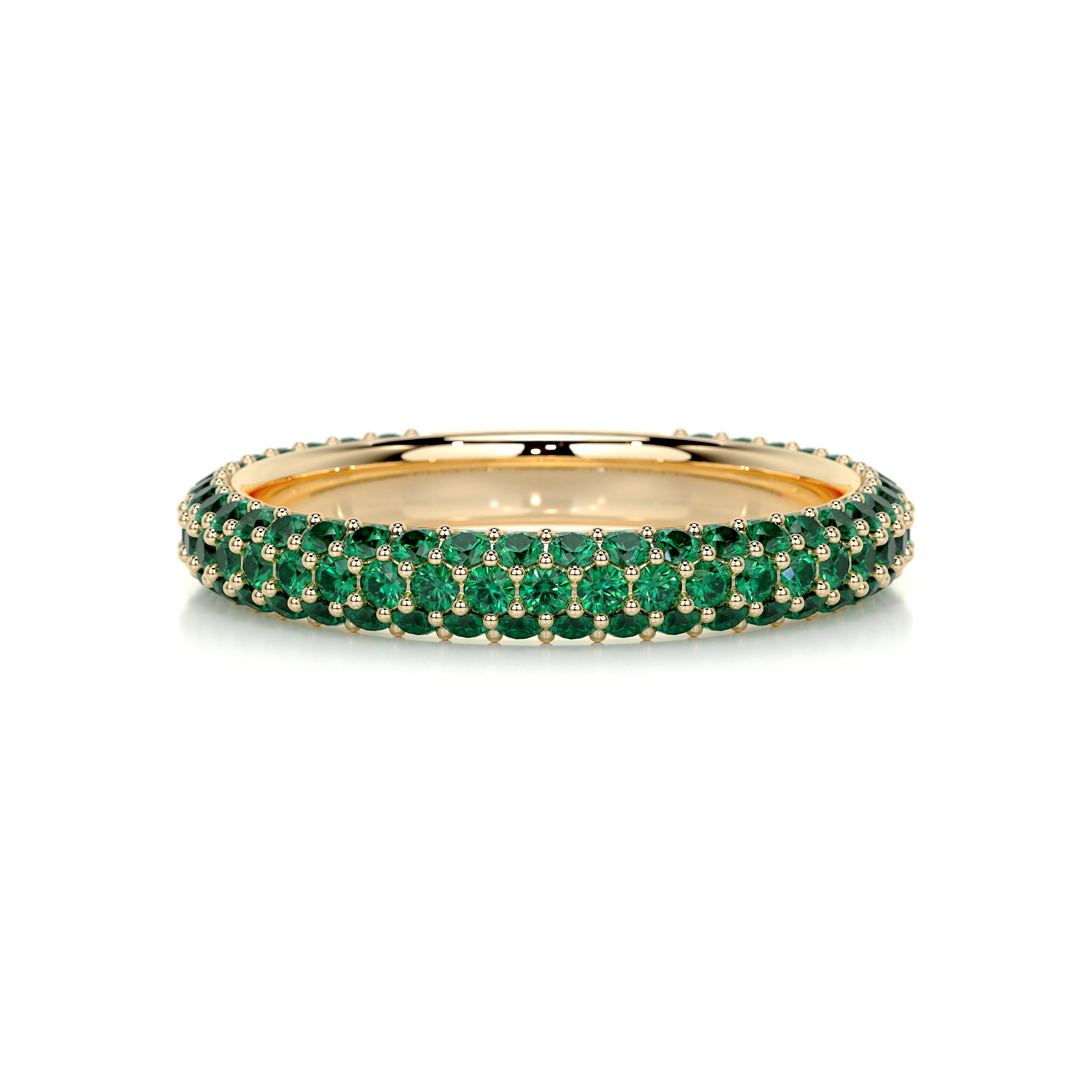 Emma Green Gemstone Wedding Ring (1.25 Carat) - 18K Yellow Gold (RTS)、mySite、hinf8tx79