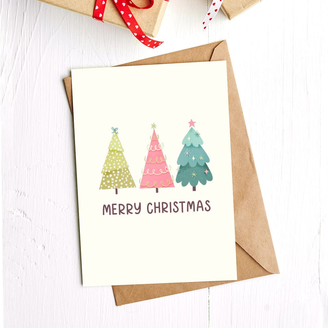  Merry Christmas Christmas Trees Card、mySite、elrpsem3k