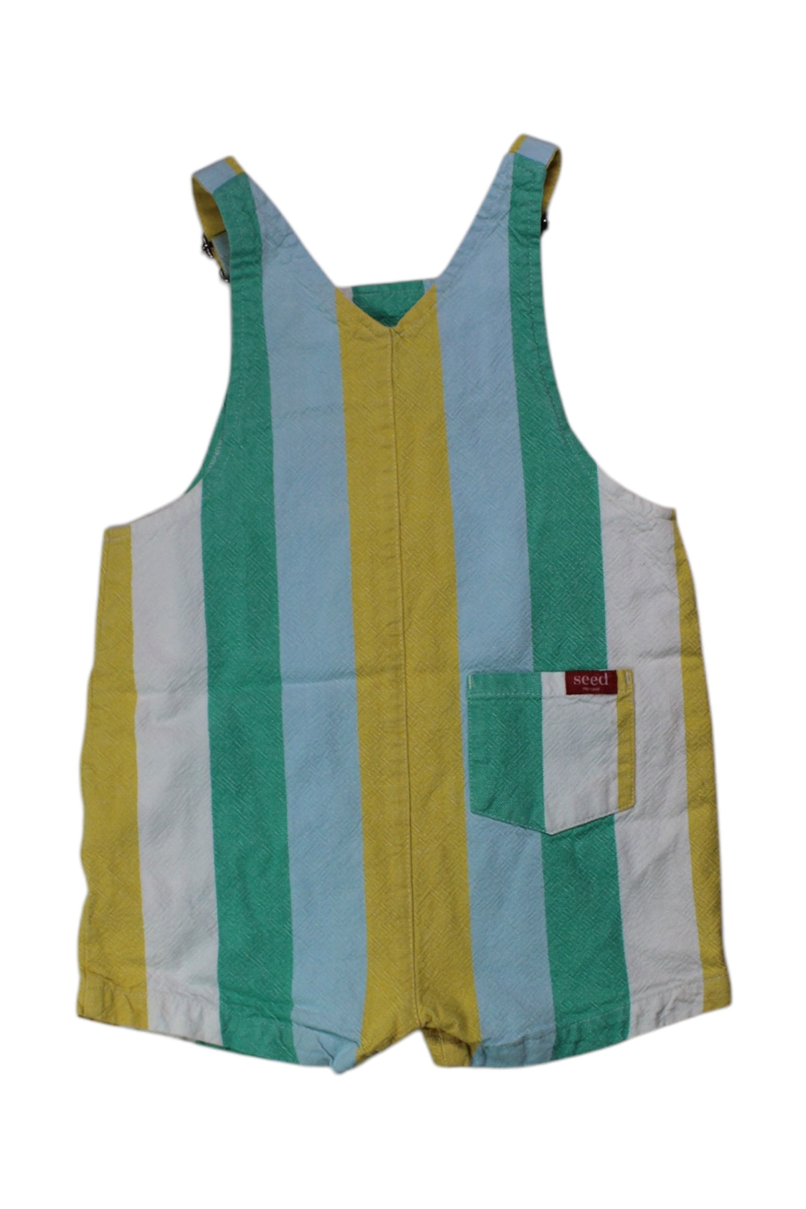 Seed Striped Overall Shorts 12-18M、mySite、g9winljtr