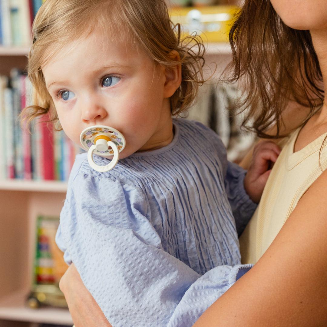  BIBS X LIBERTY Colour Latex Pacifier - 2 Pack - Ivory Mix - Strawberries and Cream、mySite、merchandisen