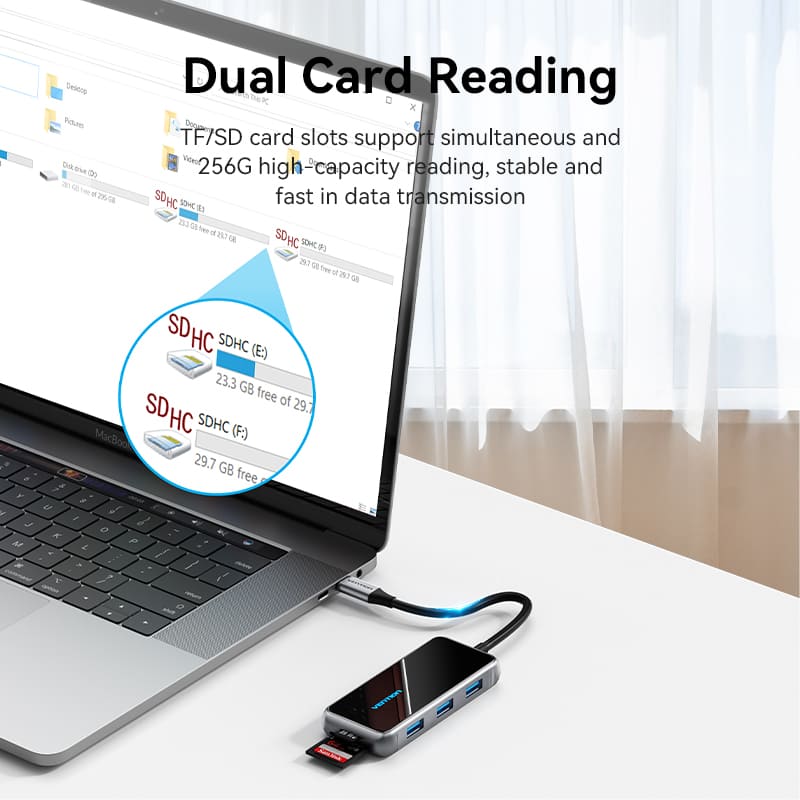 Vention 7-in-1 USB-C Docking Station、mySite、fannypackpong