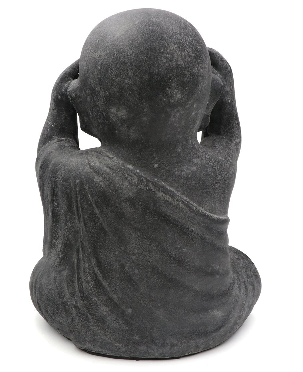 Enlightened Shaolin Monk Garden Statue, 16 Inches、mySite、topwebapps