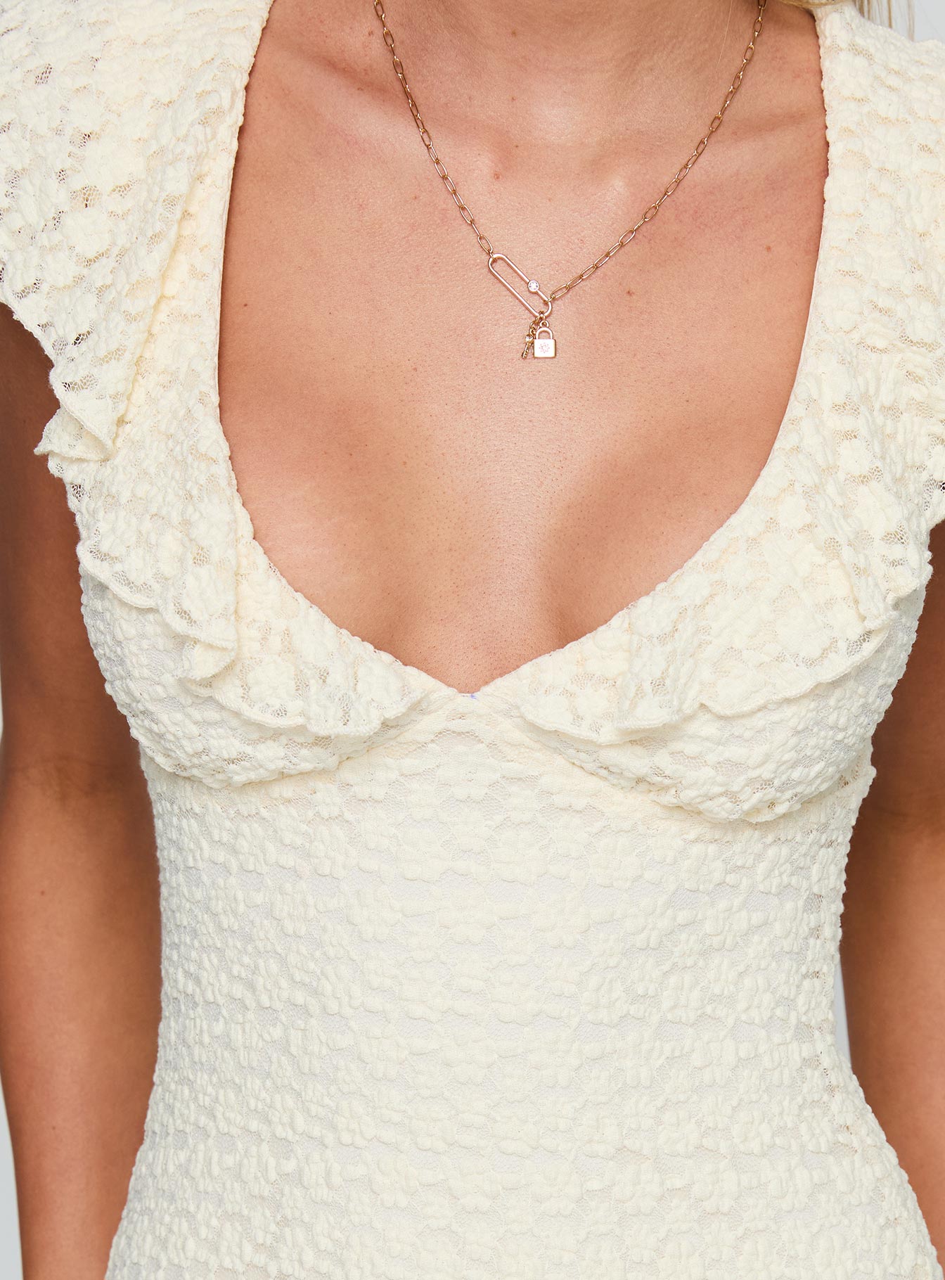 Flying Overhead Mini Dress Cream、mySite、solidvoid