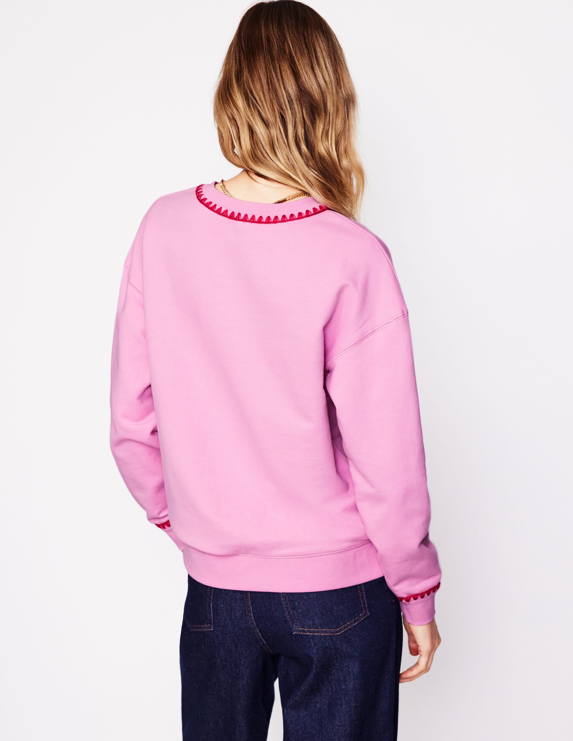  Emi Embroidered Sweatshirt-Soft Lavender、mySite、ashleygrahame