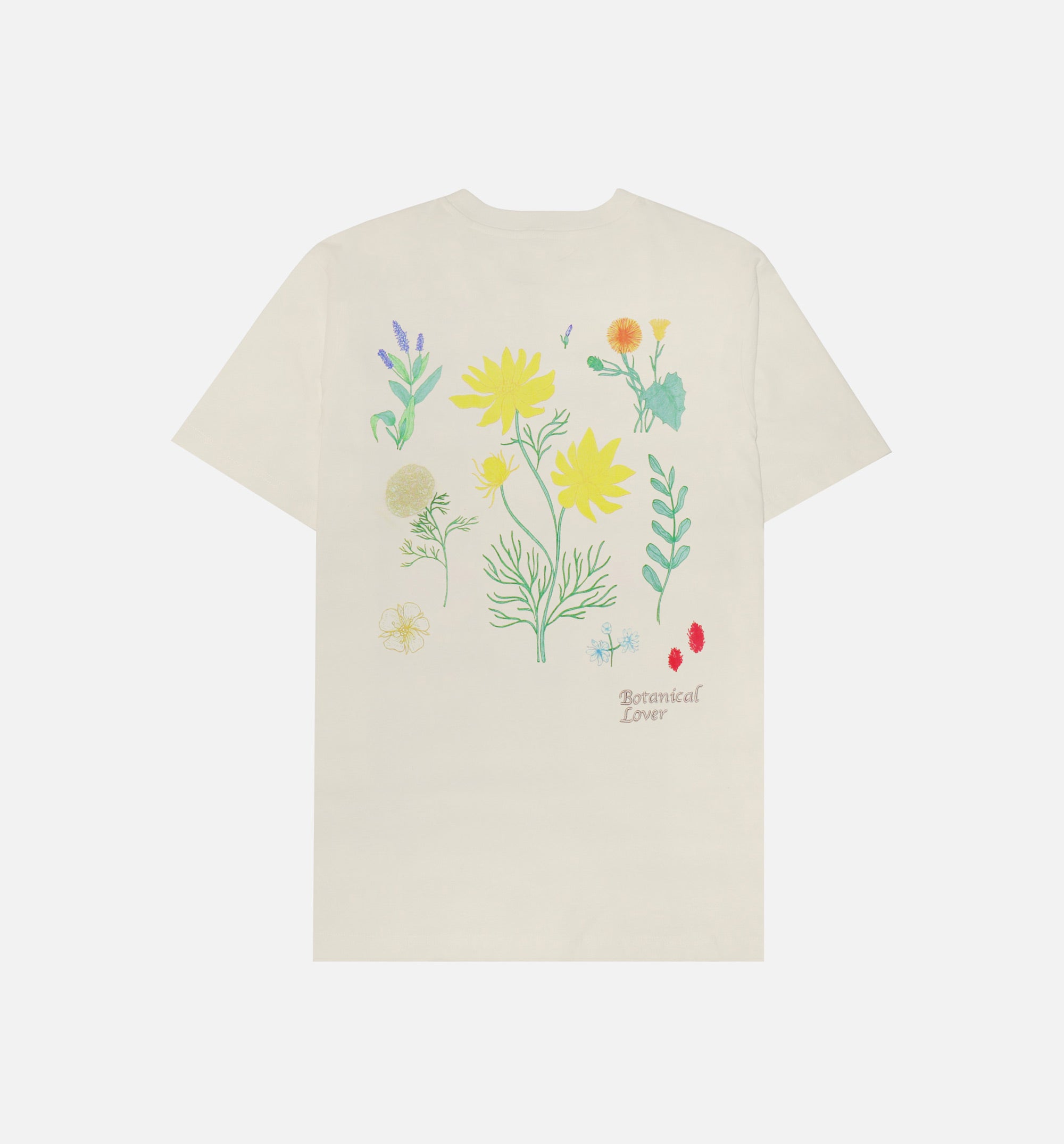 Botanical Short Sleeve Tee Mens T-Shirt - Natural、mySite、dreamappss