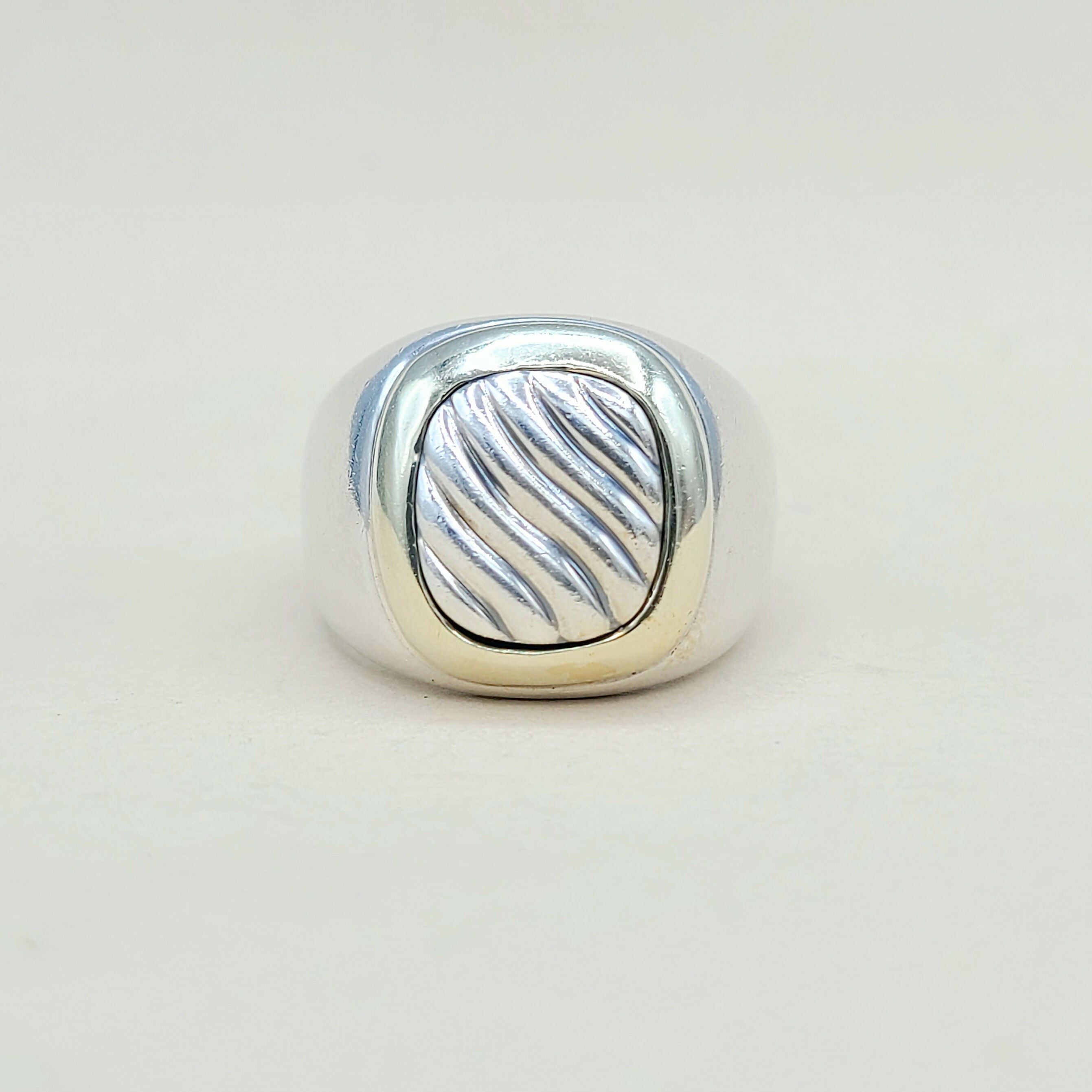 David Yurman Thoroughbred Signet Ring With Gold、mySite、hinf8tx79