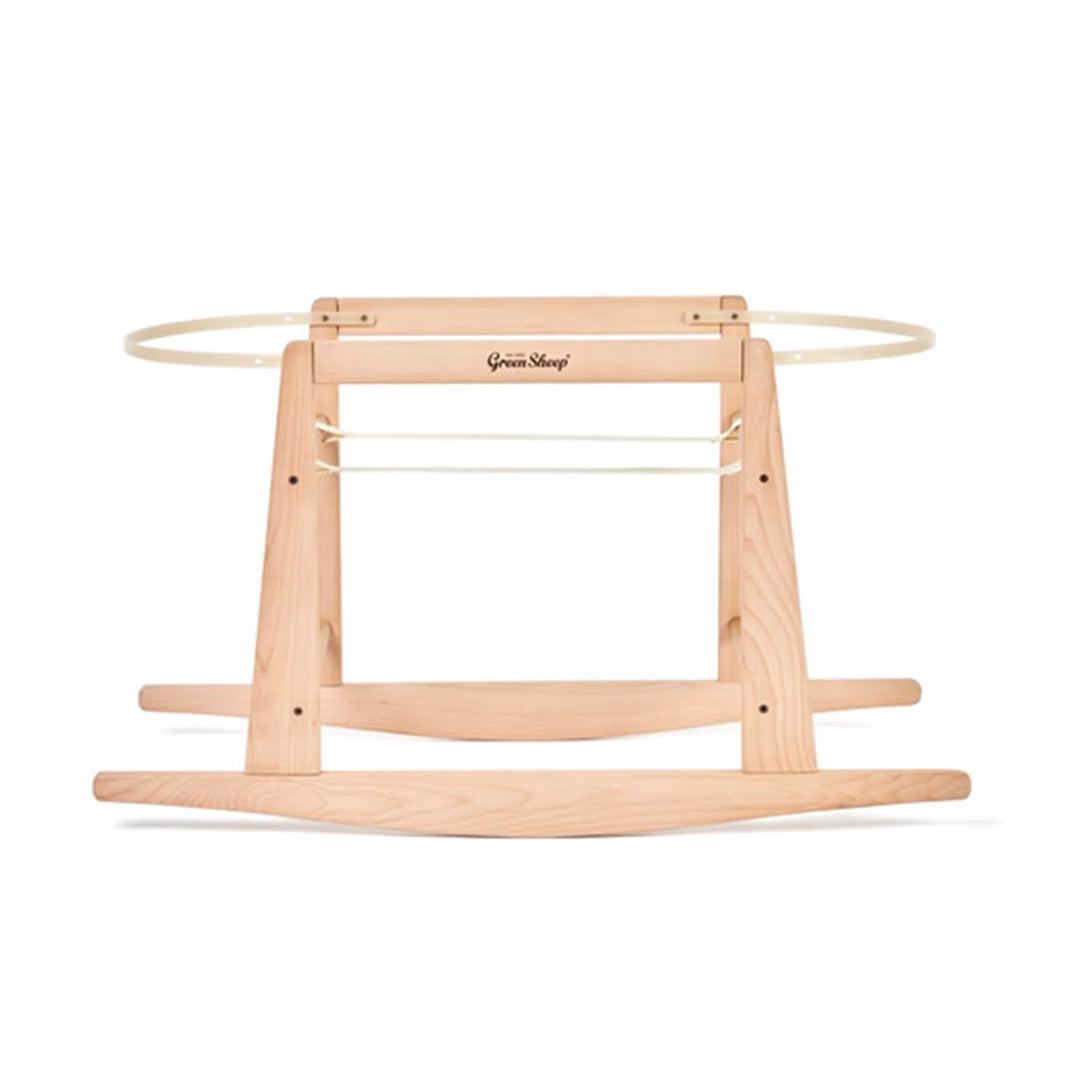  The Little Green Sheep Rocking Moses Basket Stand - Natural、mySite、merchandisen