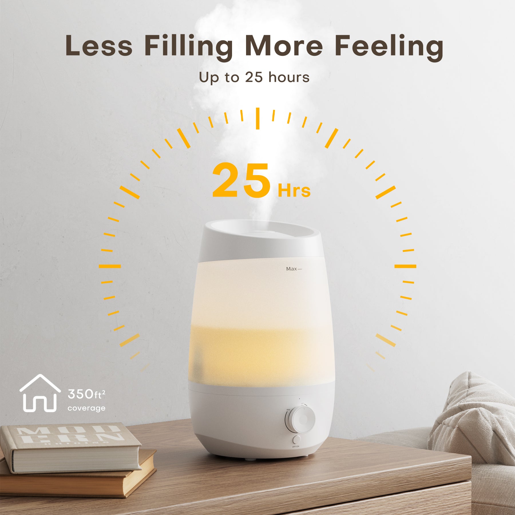 KLOUDIC Humidifier for Home Bedroom, Cool Mist Top Fill 2.5L Essential Oil Diffuser Humidifiers for Baby Nursery and Plants、mySite、fannypackpong