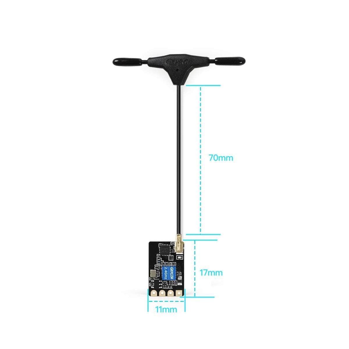  GepRC PA100 2.4GHz ELRS Nano Receiver、mySite、merchandisen