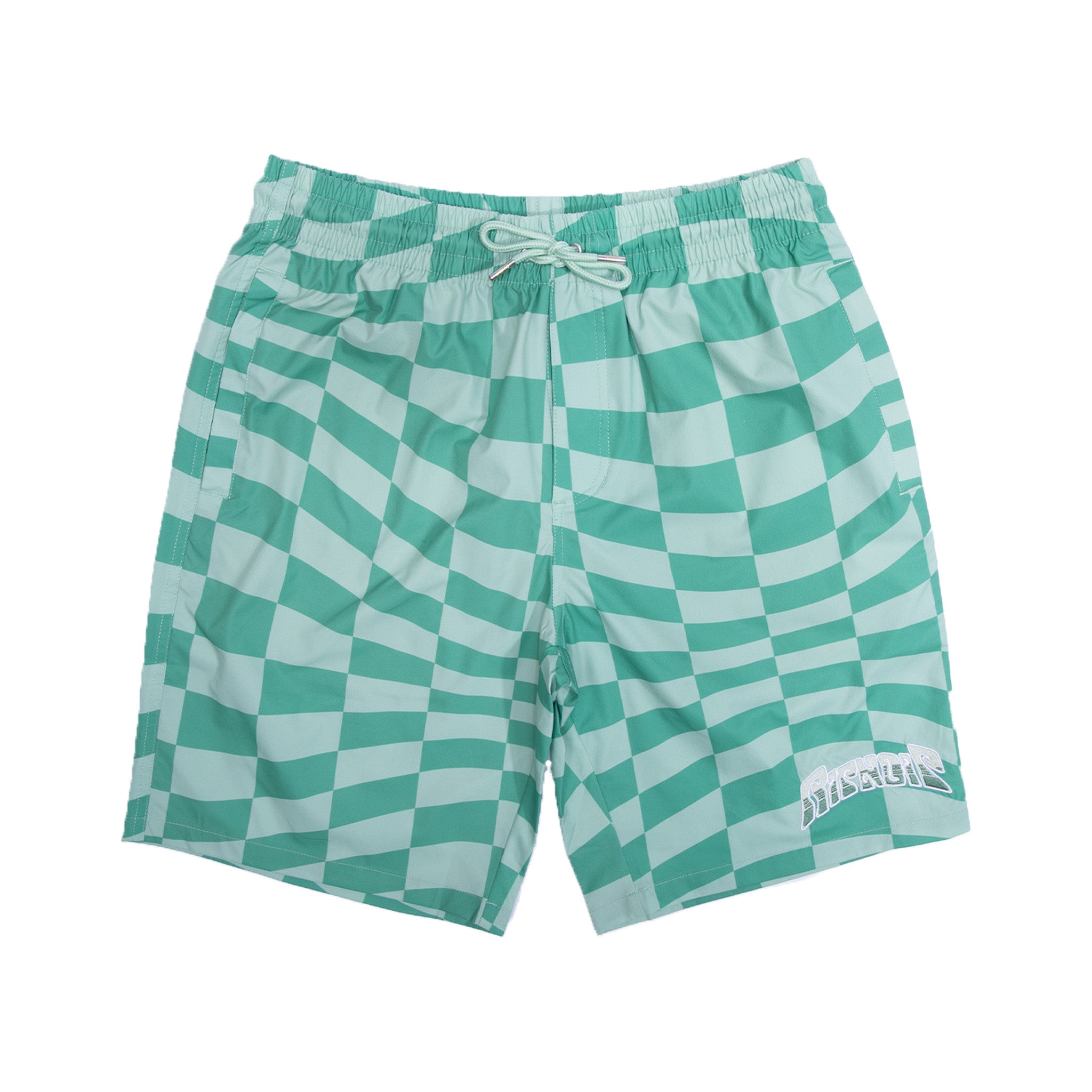  Checked Swim Shorts (Olive/Pine)、mySite、merchandisen