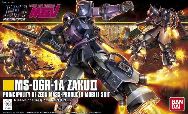 Mobile Suit Gundam HGUC MS-06R-1A Zaku II Black Tri-star、mySite、hgirdovlk
