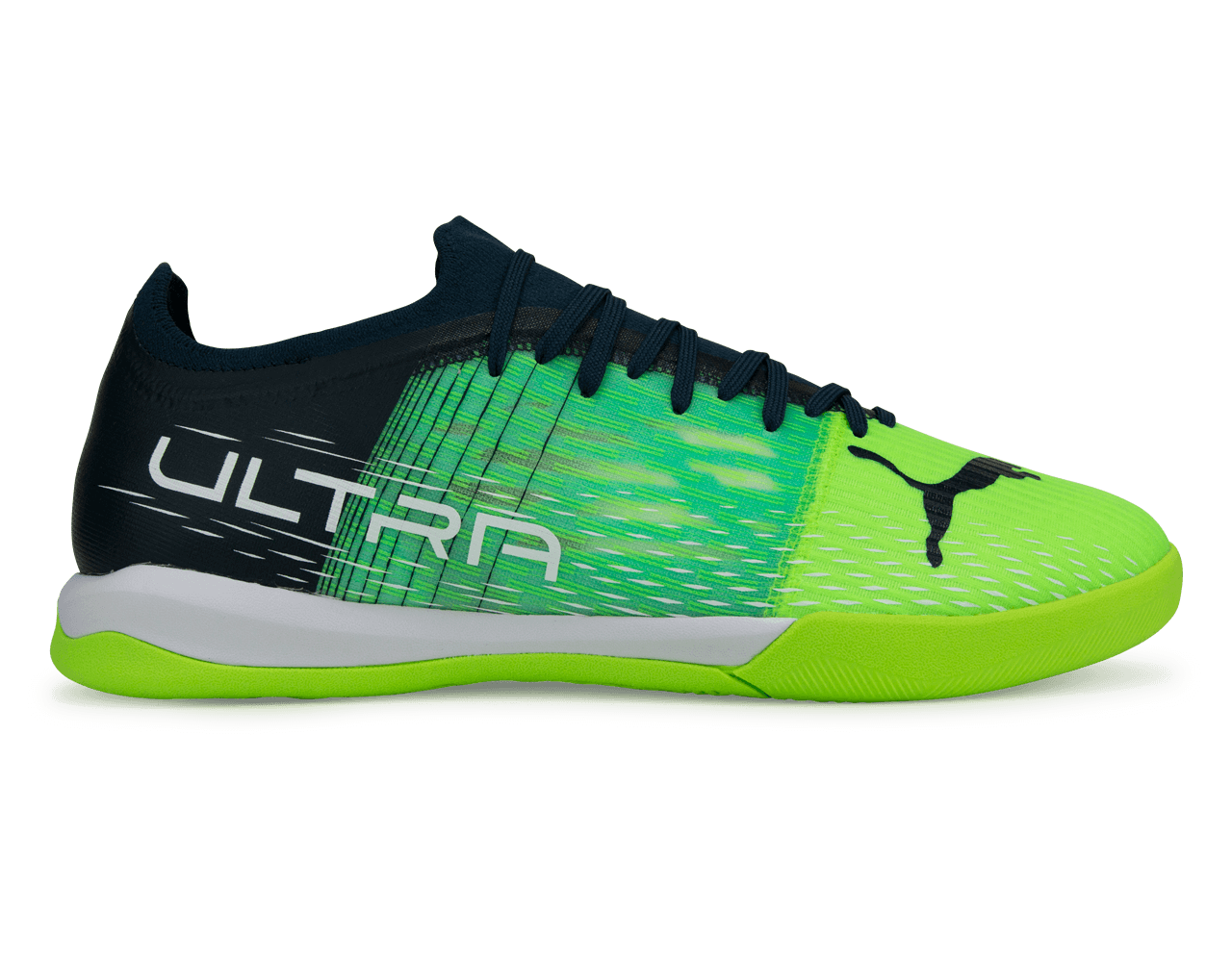PUMA Men's Ultra 3.3 IT Indoor Soccer Shoes Green/Black、mySite、bottomscart