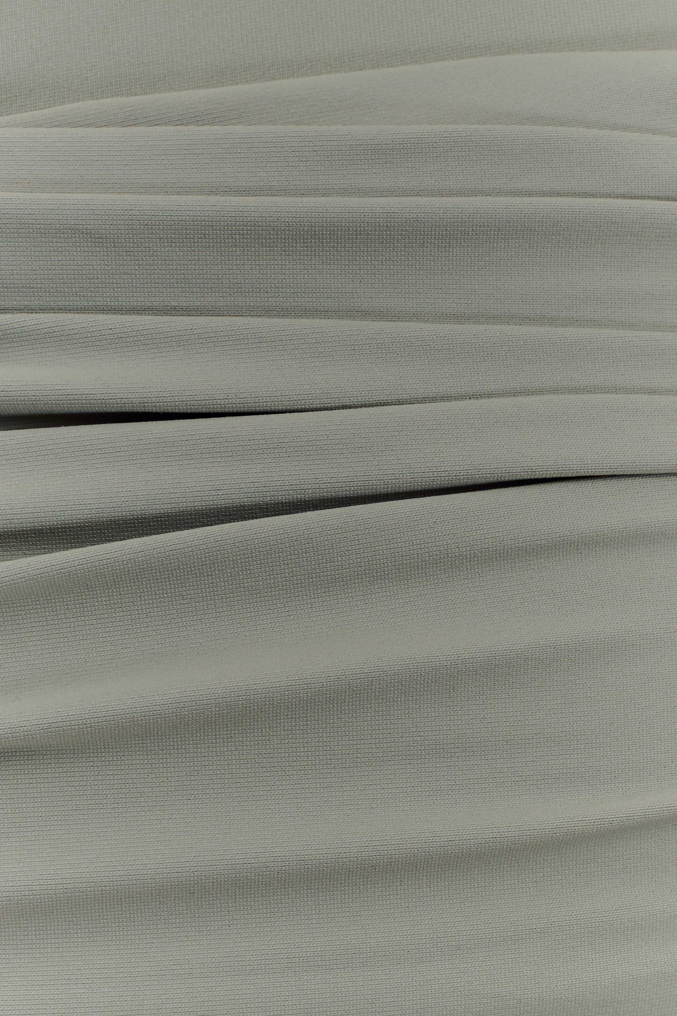 Sera One Shoulder Recycled Nylon Top With Drape - Basil、mySite、solidvoid