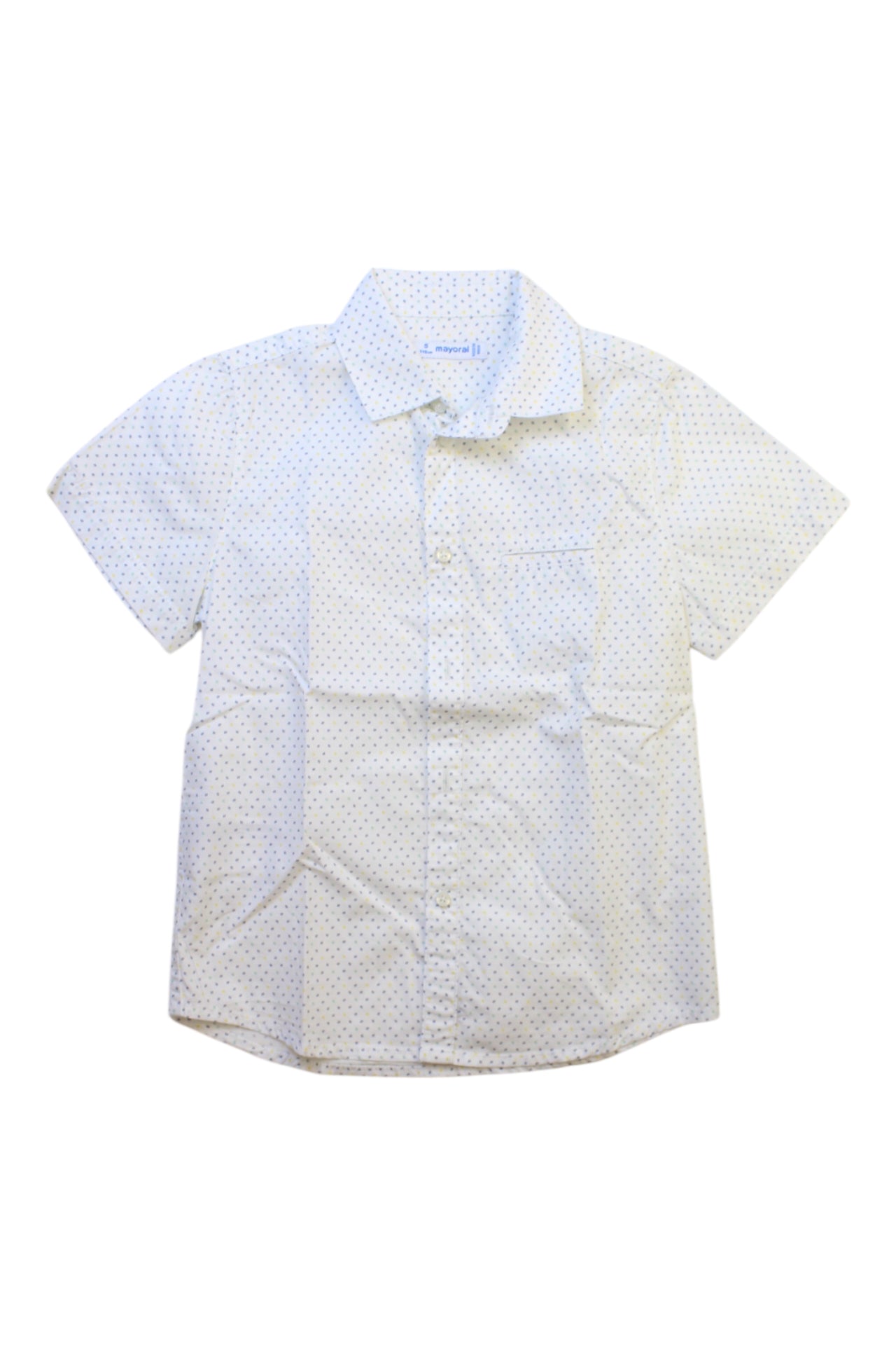 Mayoral Short Sleeve Button Down Shirt, Size 5T、mySite、g9winljtr