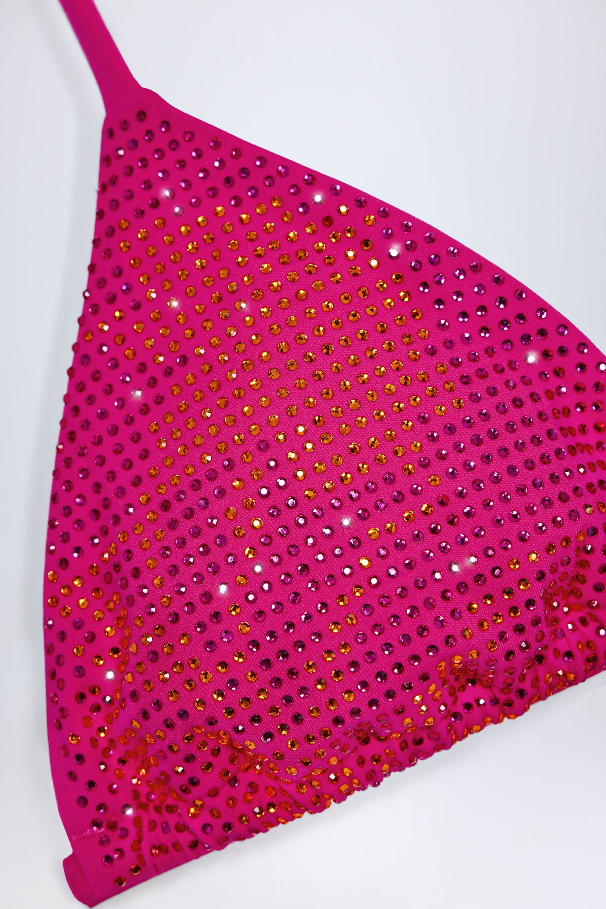  Triangle Bikini Top in Pink Tropical Hotfix、mySite、sugarbowlscore