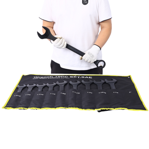 Jumbo Combination Wrench Set extra large, Metric, 11-piece, 34 to 50mm,Black Oxide, with Pouch、、eastwooduniform