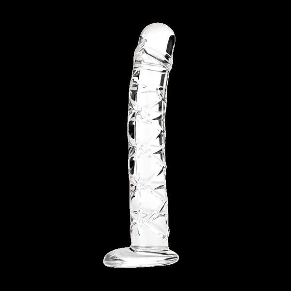 ICICLES Fetish Glass Dildo 8 | Fire & Ice | Hand Blown | Big Head | G Spot、mySite、bottomscart