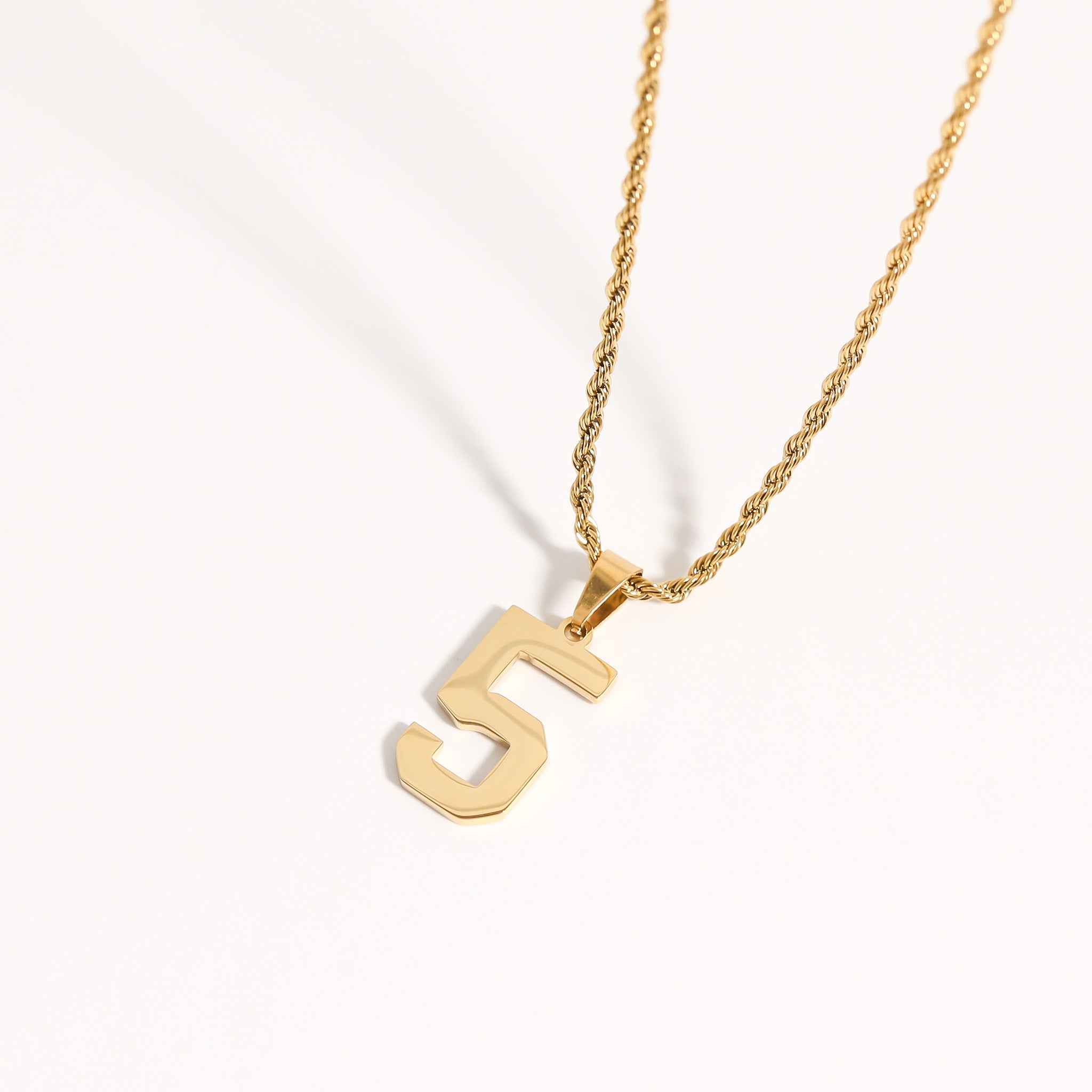 18K Gold PVD Stainless Steel Sport Number Pendant / PDS0002、mySite、dreamappss