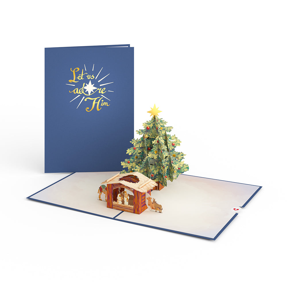 Nativity Christmas Tree Pop-Up Card、mySite、solidvoid