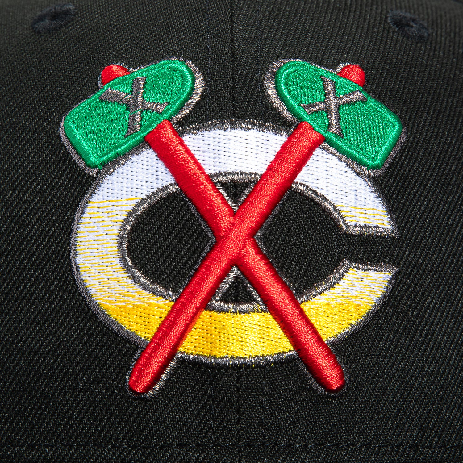 New Era 59Fifty Gradient Logo Chicago Blackhawks Alternate Hat - Black、mySite、vikingsvslions