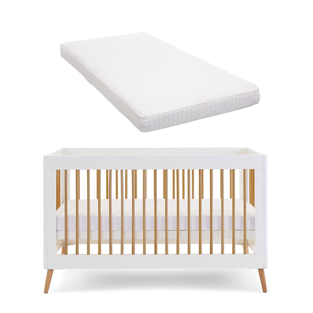  Obaby Maya Cot Bed - White + Natural、mySite、merchandisen
