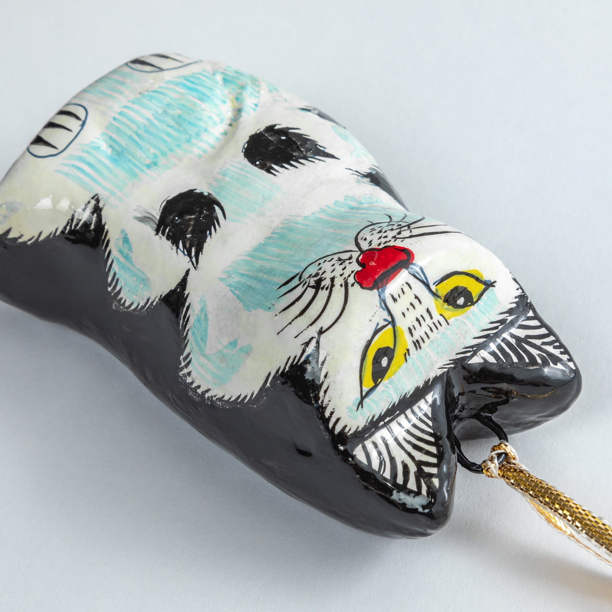 Hand Painted Cat Ornament、mySite、camillekostekn