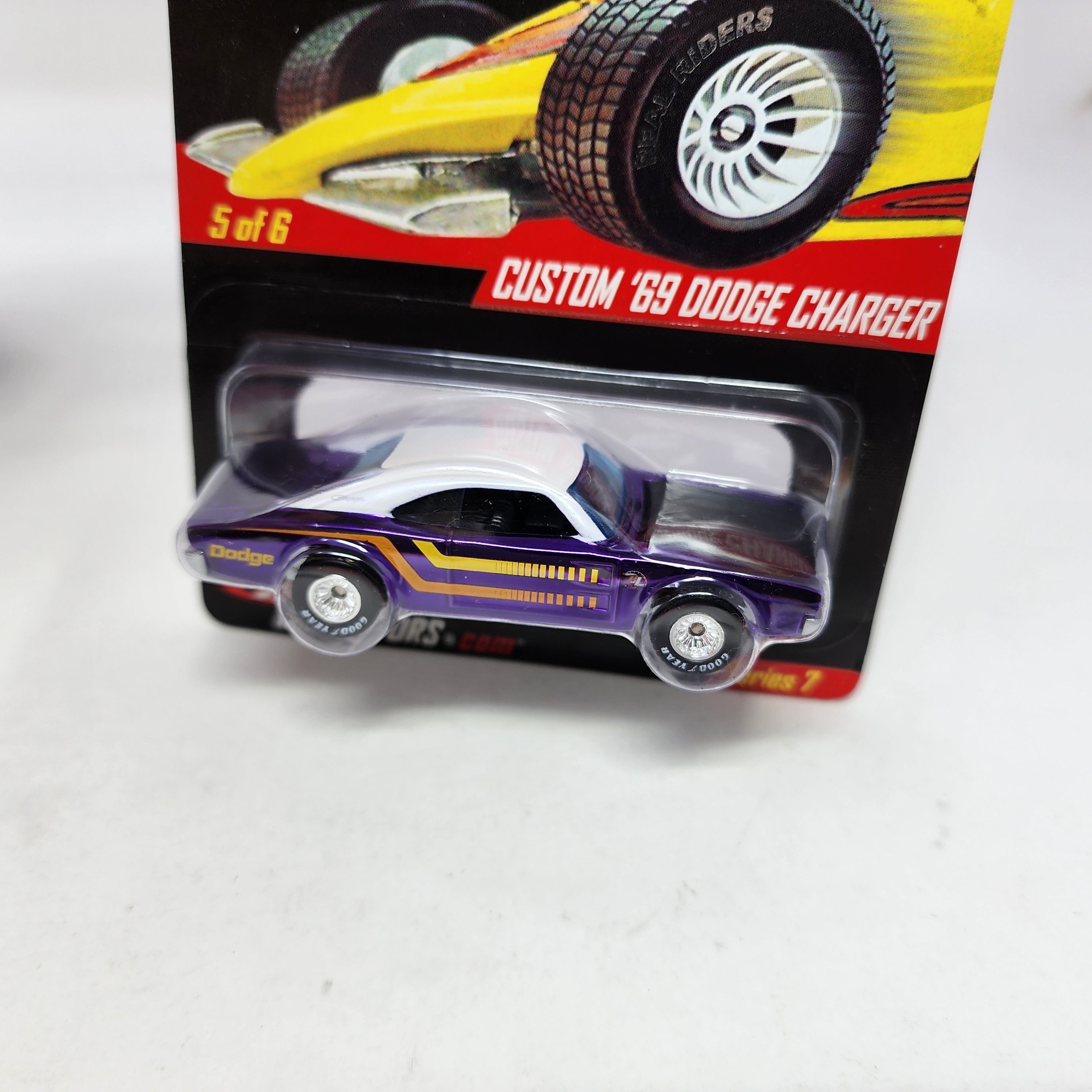Custom '69 Dodge Charger Series 7 * Hot Wheels Red Line Cub RLC Real Riders、mySite、hgirdovlk