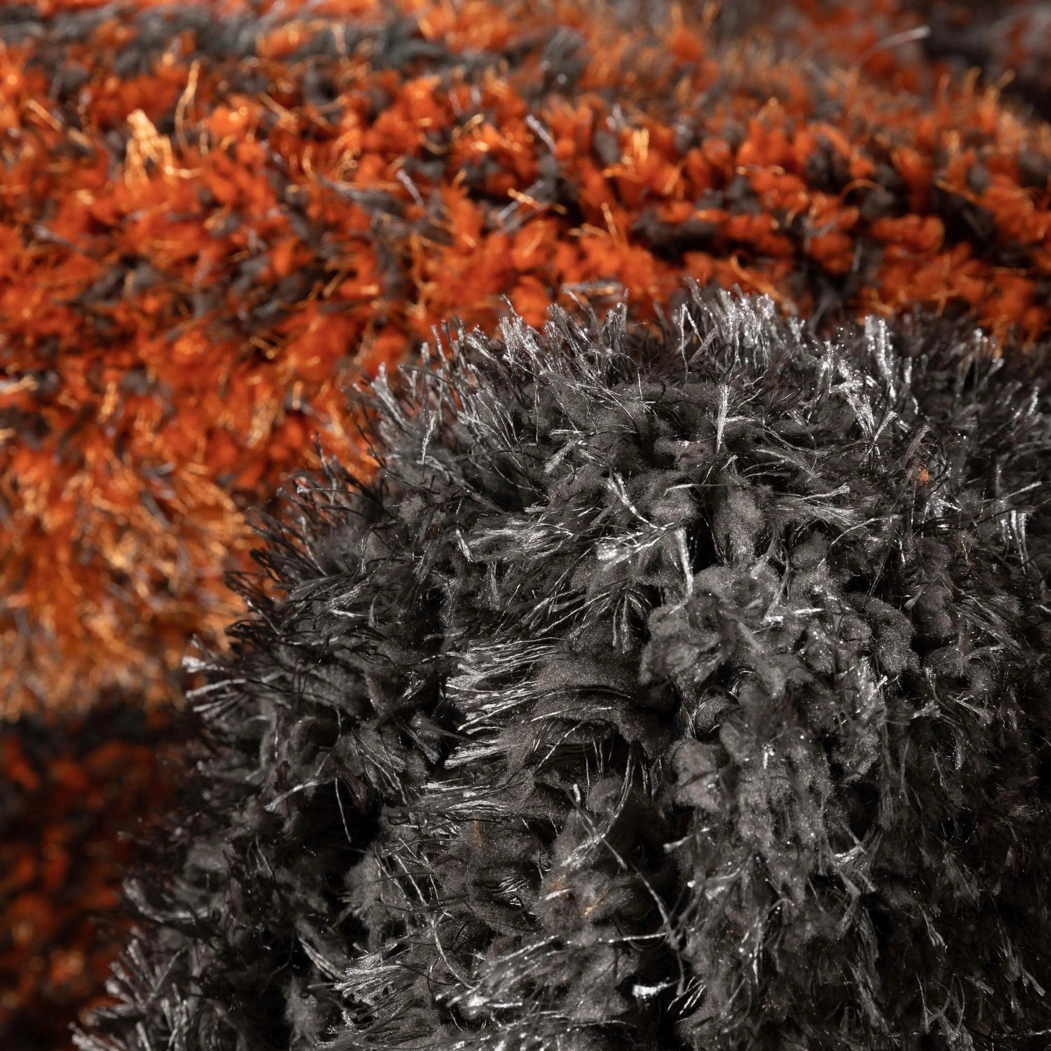 Luz Modern Geometric Grey Orange 3D Textured Thick & Soft Shag Rug、mySite、gigharbornorthrealestate