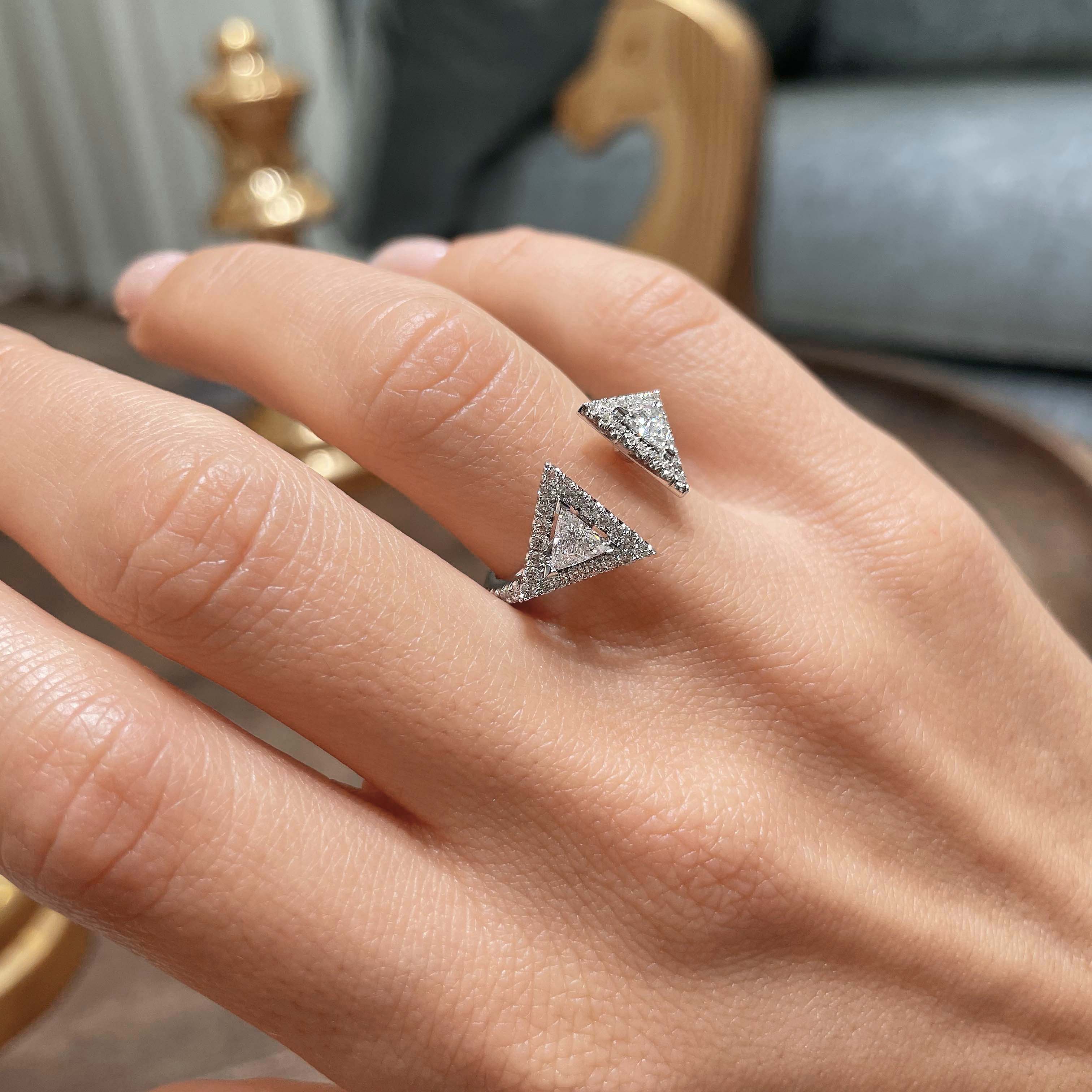 Olivia Fashion Diamond Ring (1 carat) -14K White Gold、mySite、hinf8tx79