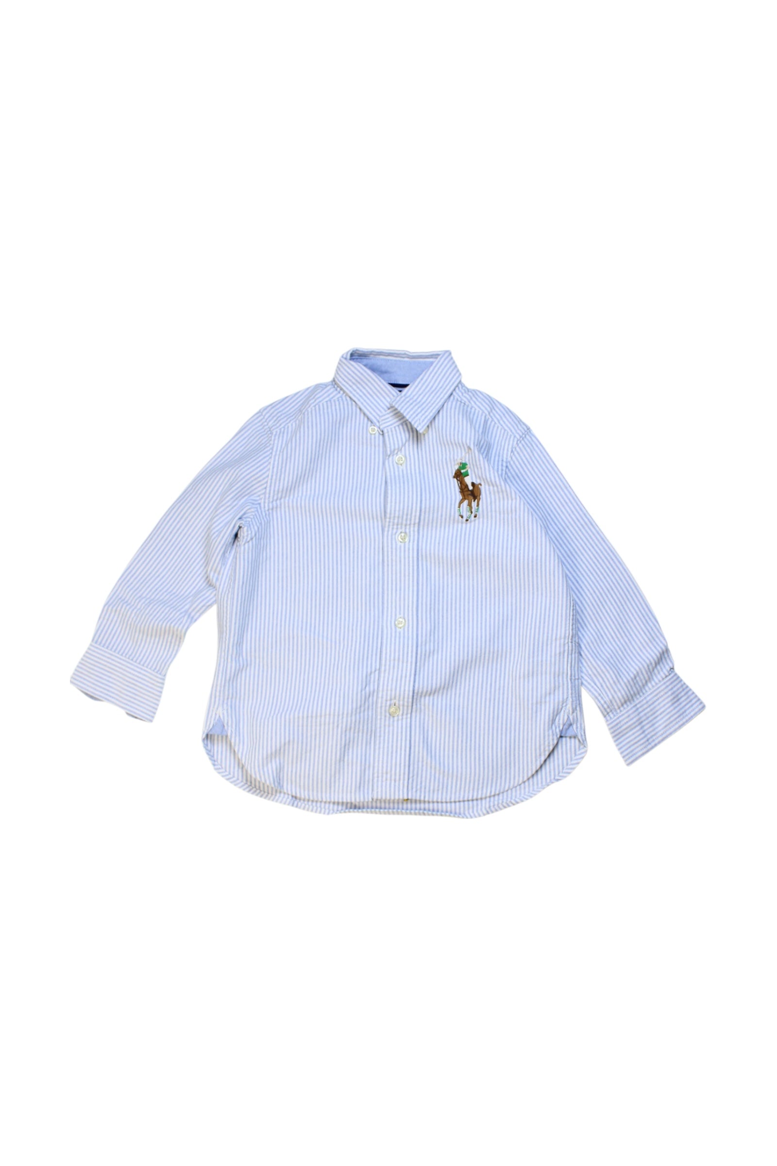Ralph Lauren Striped Button-Down Shirt 3T、mySite、g9winljtr