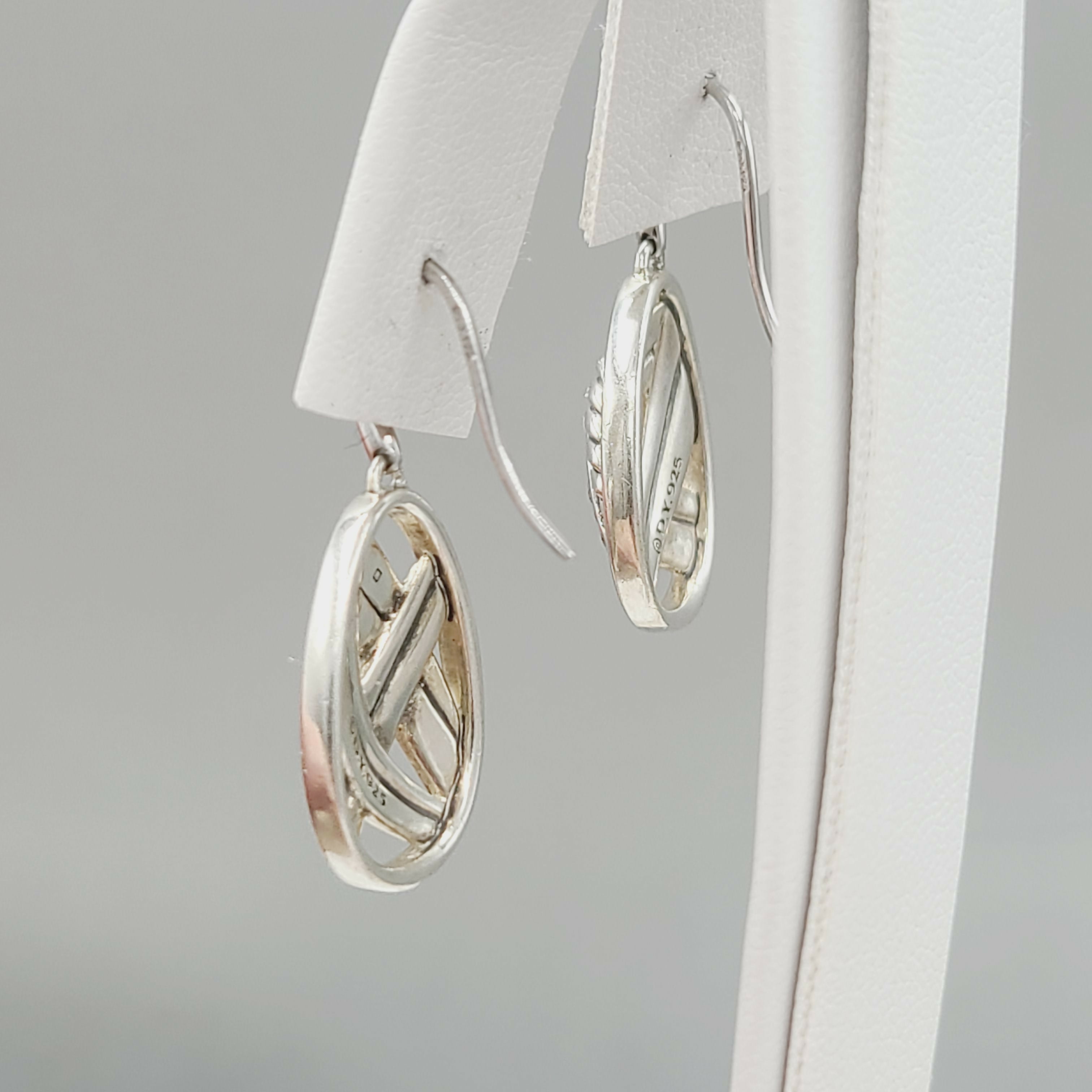 David Yurman Papyrus Crossover Drop Earrings Diamonds、mySite、hinf8tx79