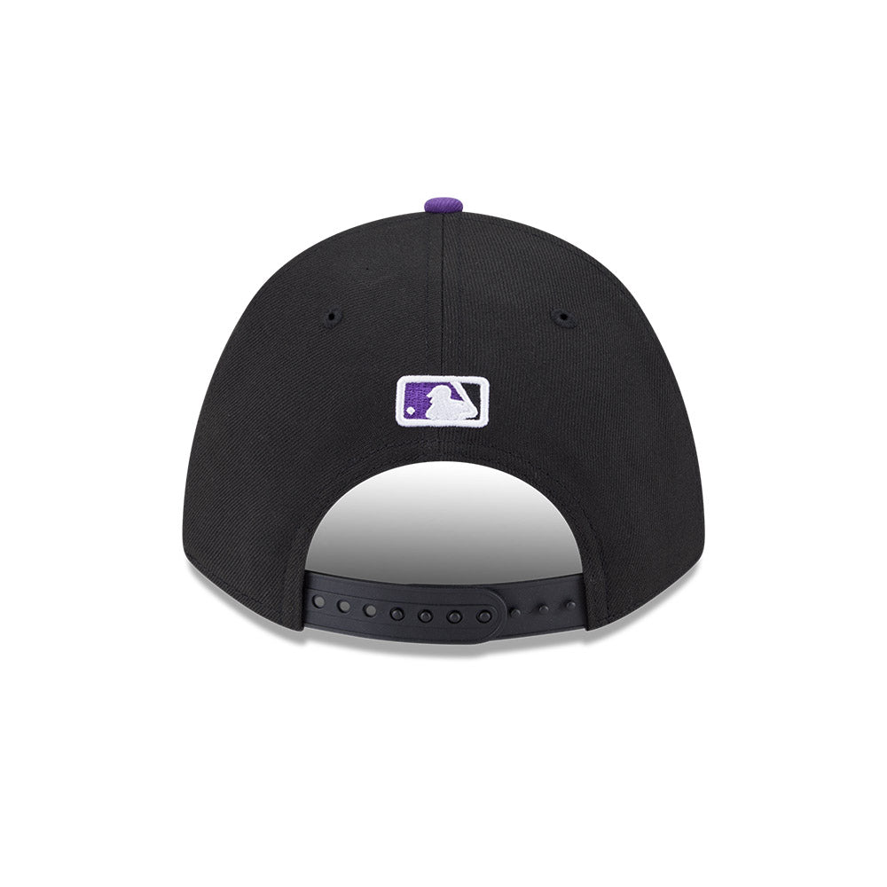 Colorado Rockies New Era 9FORTY Black M-Crown Player Replica Adjustable Hat、mySite、vikingsvslions