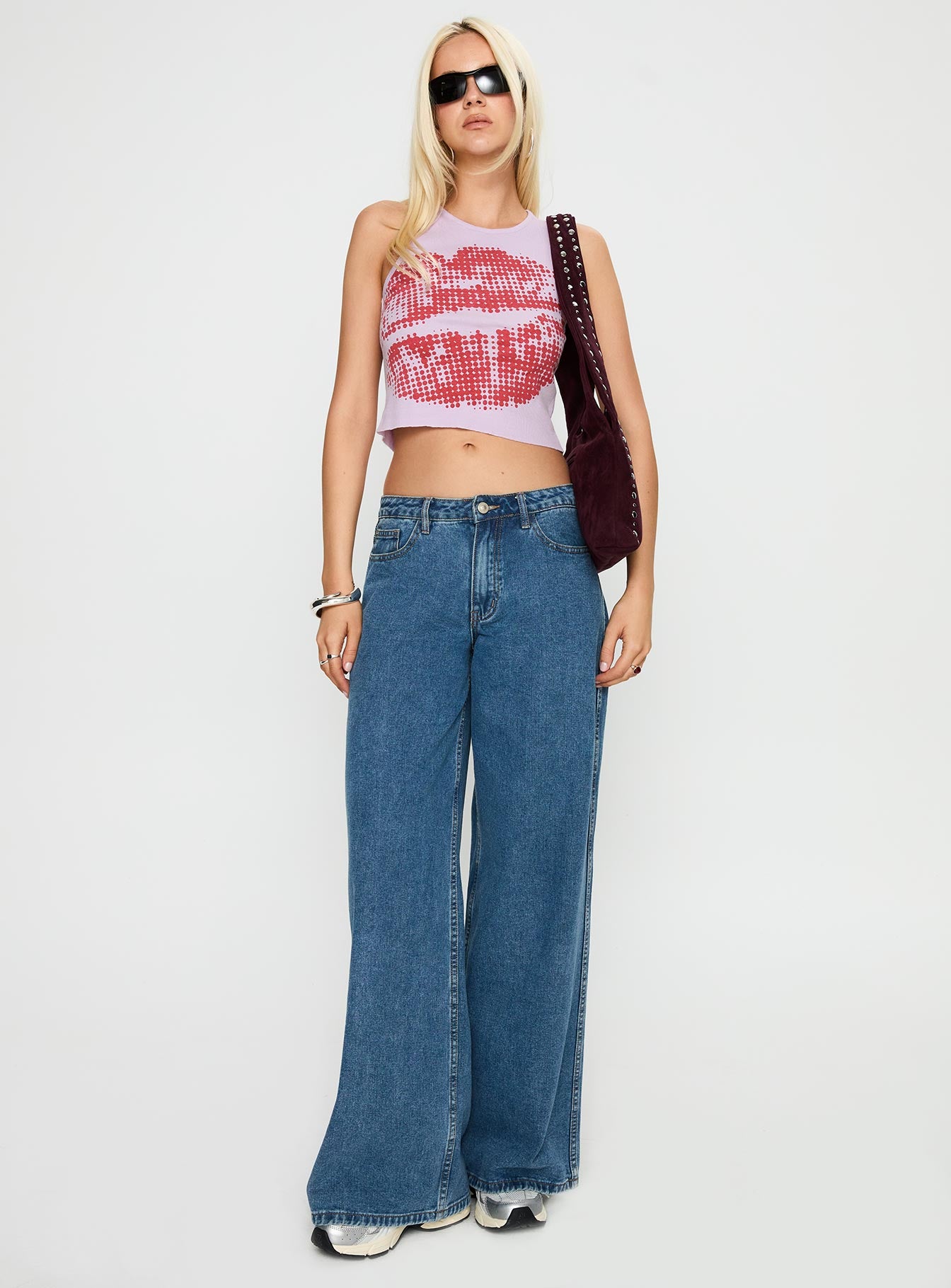 Kiss Of Love Graphic Top Purple、mySite、solidvoid