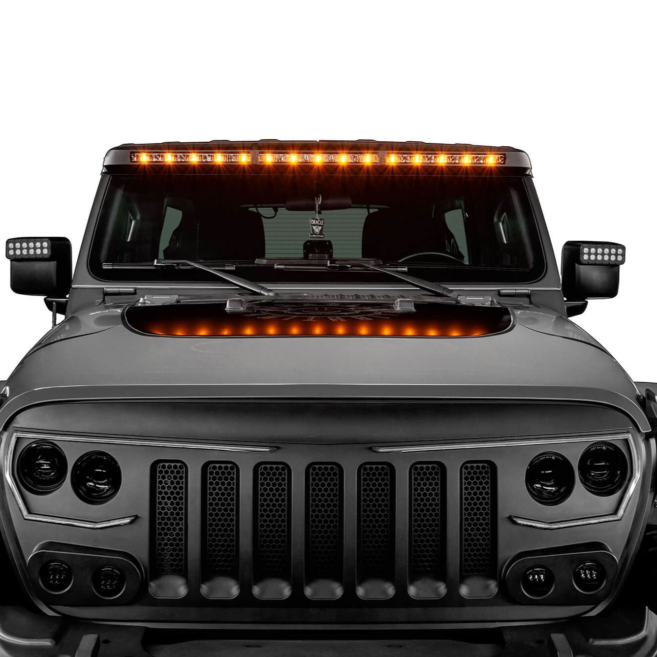 ORACLE Lighting Integrated Windshield Roof LED Light Bar System for Jeep Wrangler JL & Gladiator JT、mySite、nflplayoffbracketp